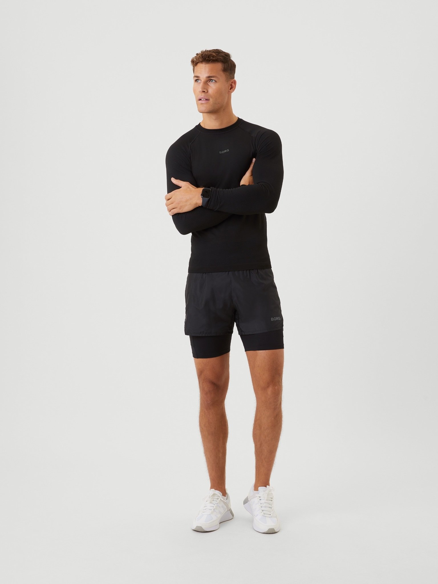 Bjorn Borg running seamless ls T-shirt, zwart