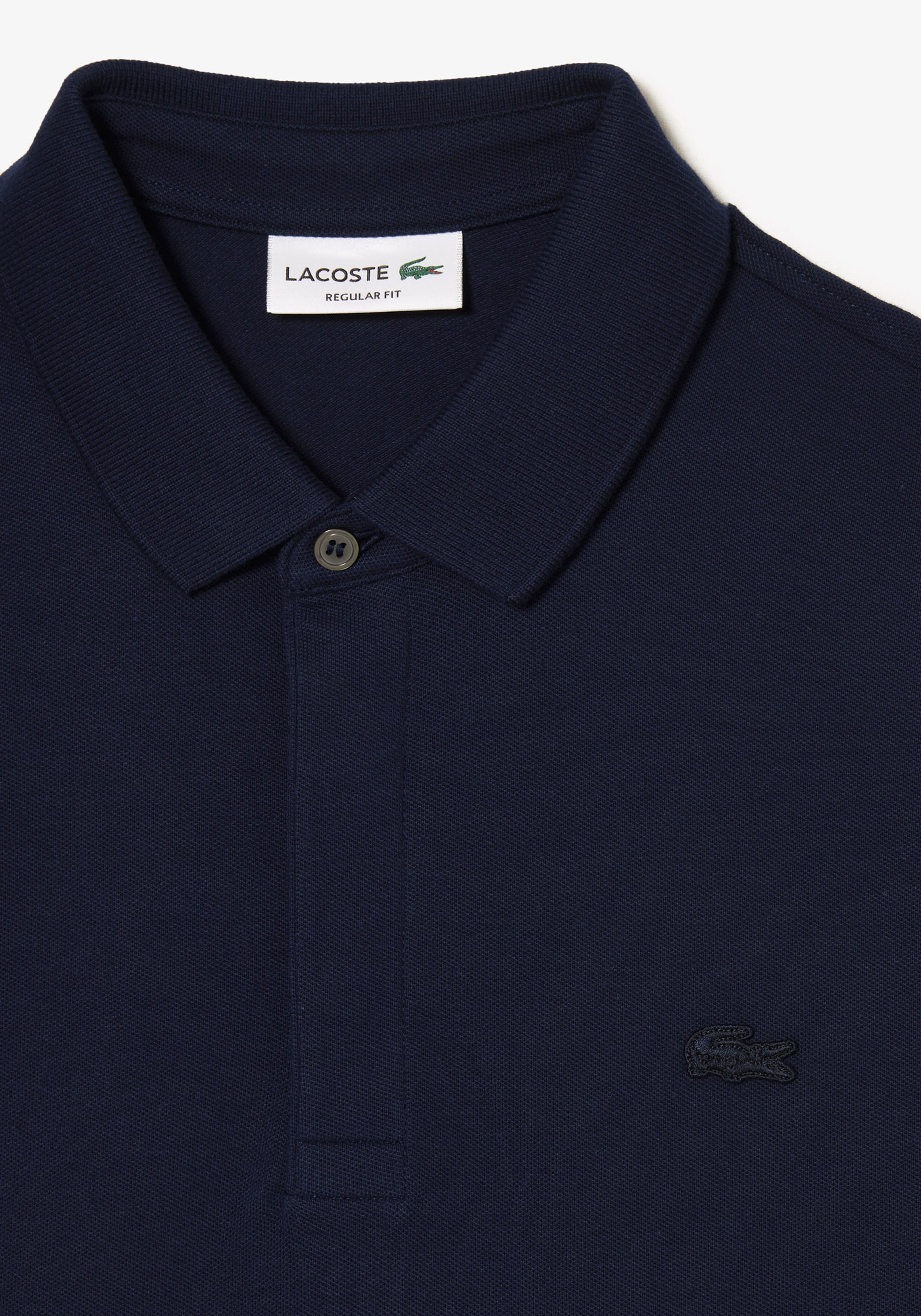 Lacoste Paris Stretch Pique Polo Regular Fit, navy blauw