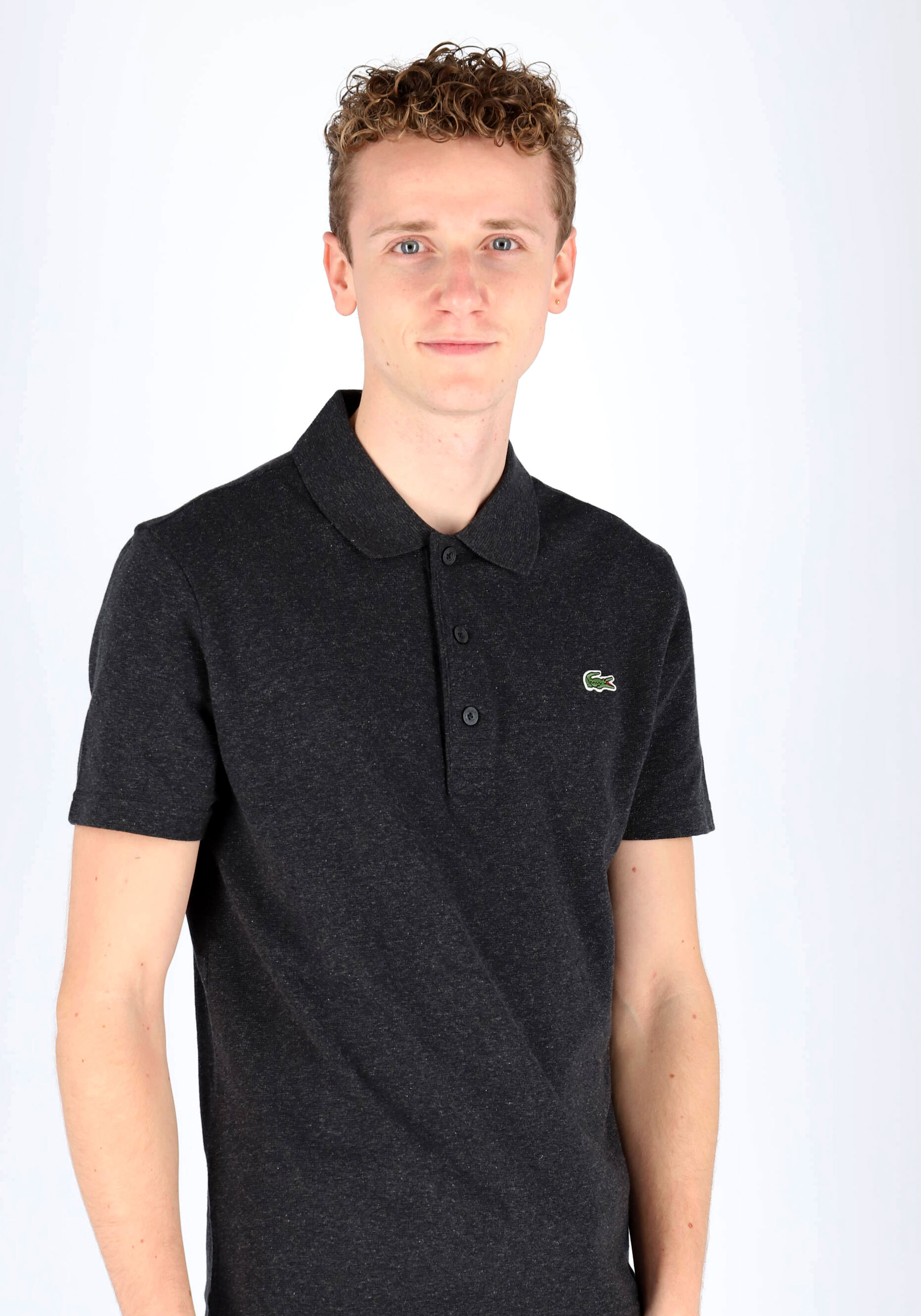 Lacoste Sport polo slim fit, ultra lightweight knit, antraciet grijs