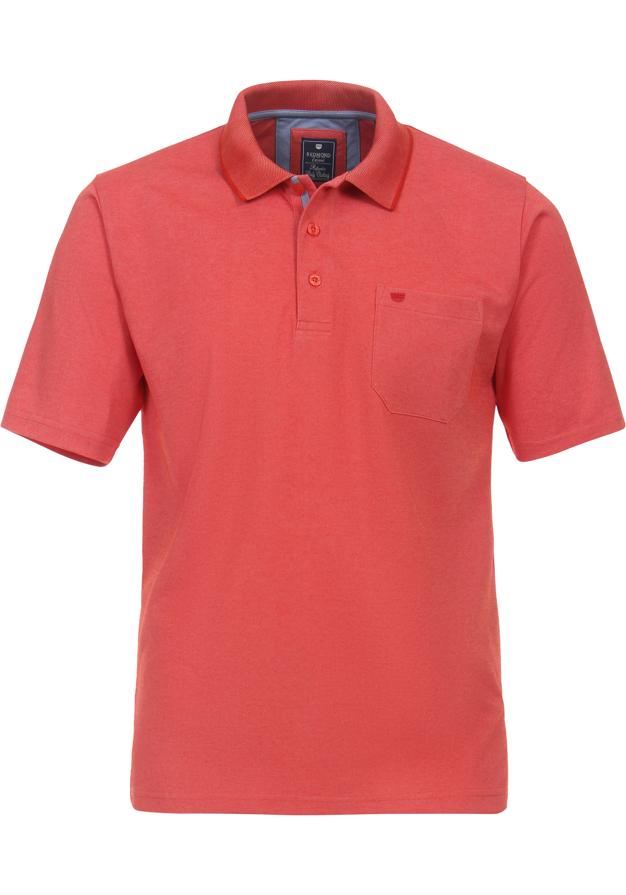 Redmond regular fit heren polo, jersey, rood