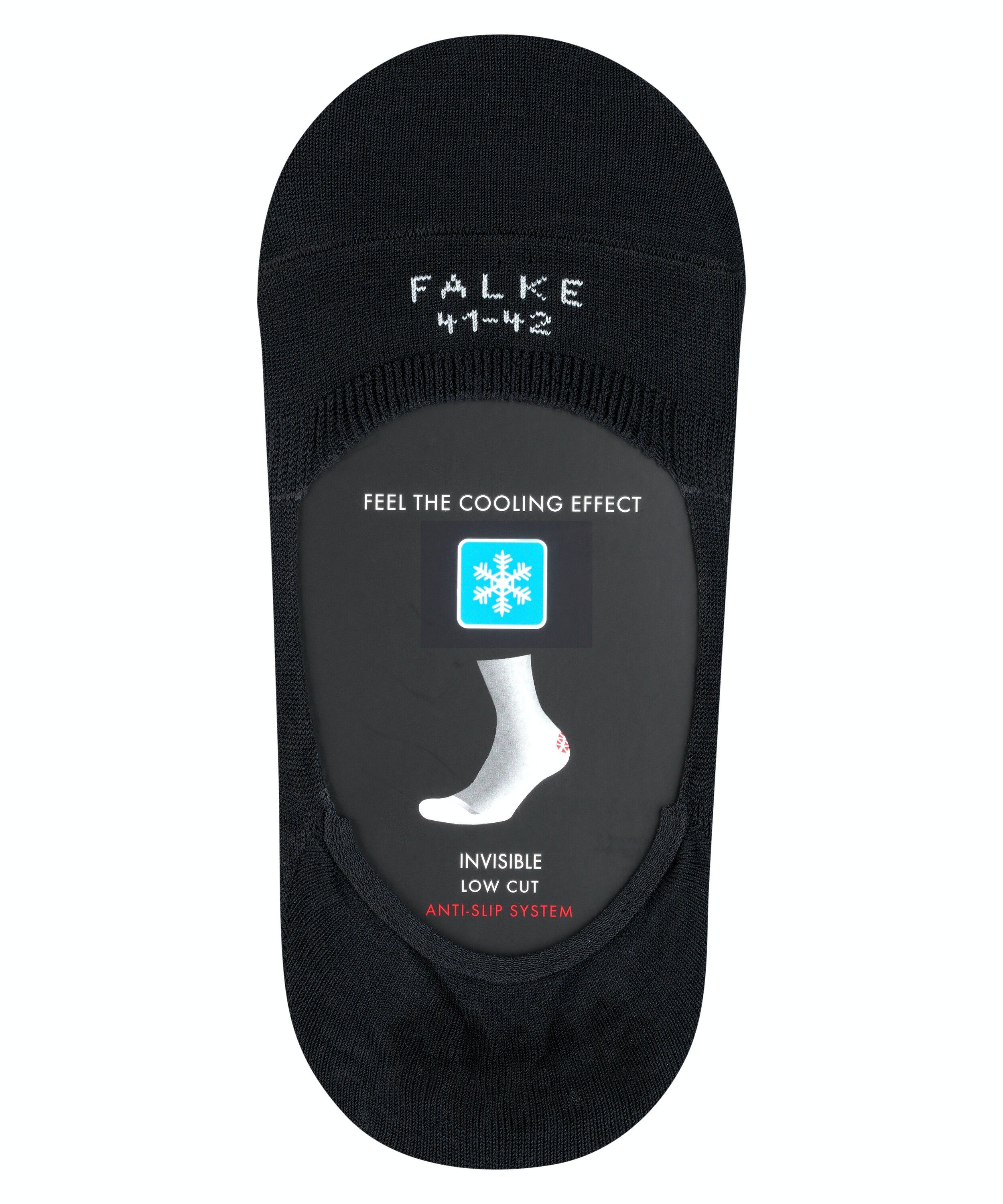 FALKE Cool 24/7 invisible herensokken, zwart (black)