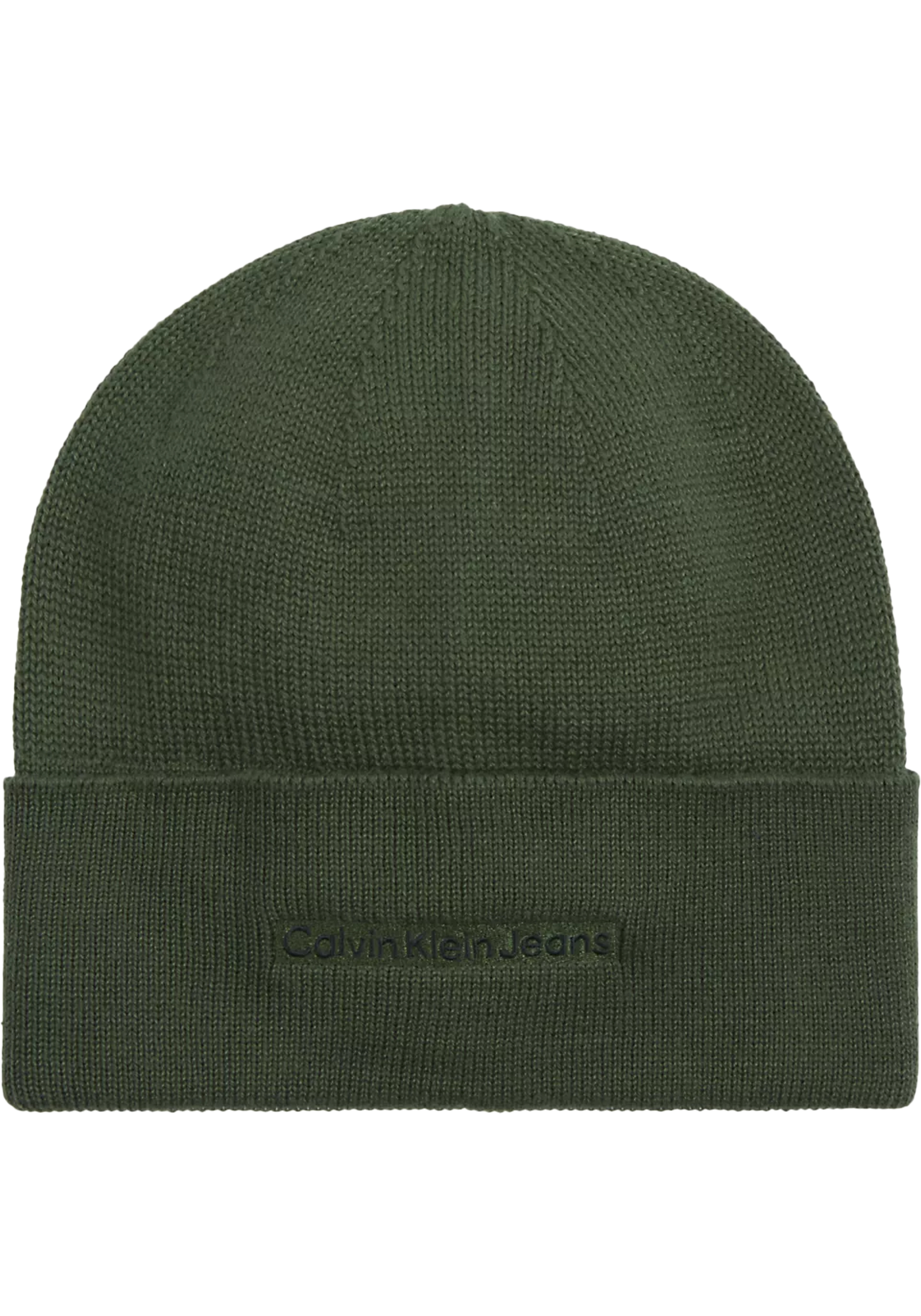 Calvin Klein muts, embroidered beanie, groen