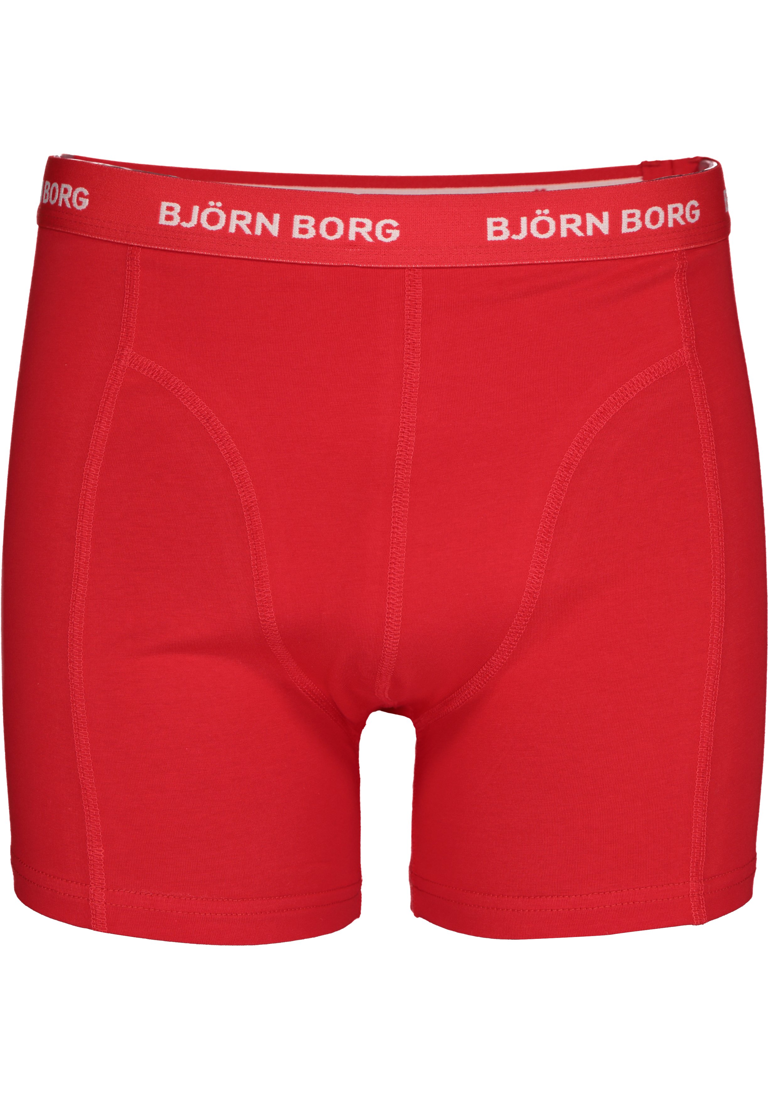 Bjorn Borg boxershorts Essential (5-pack), heren boxers normale lengte, zwart, rood, wit, blauw en kobalt blauw