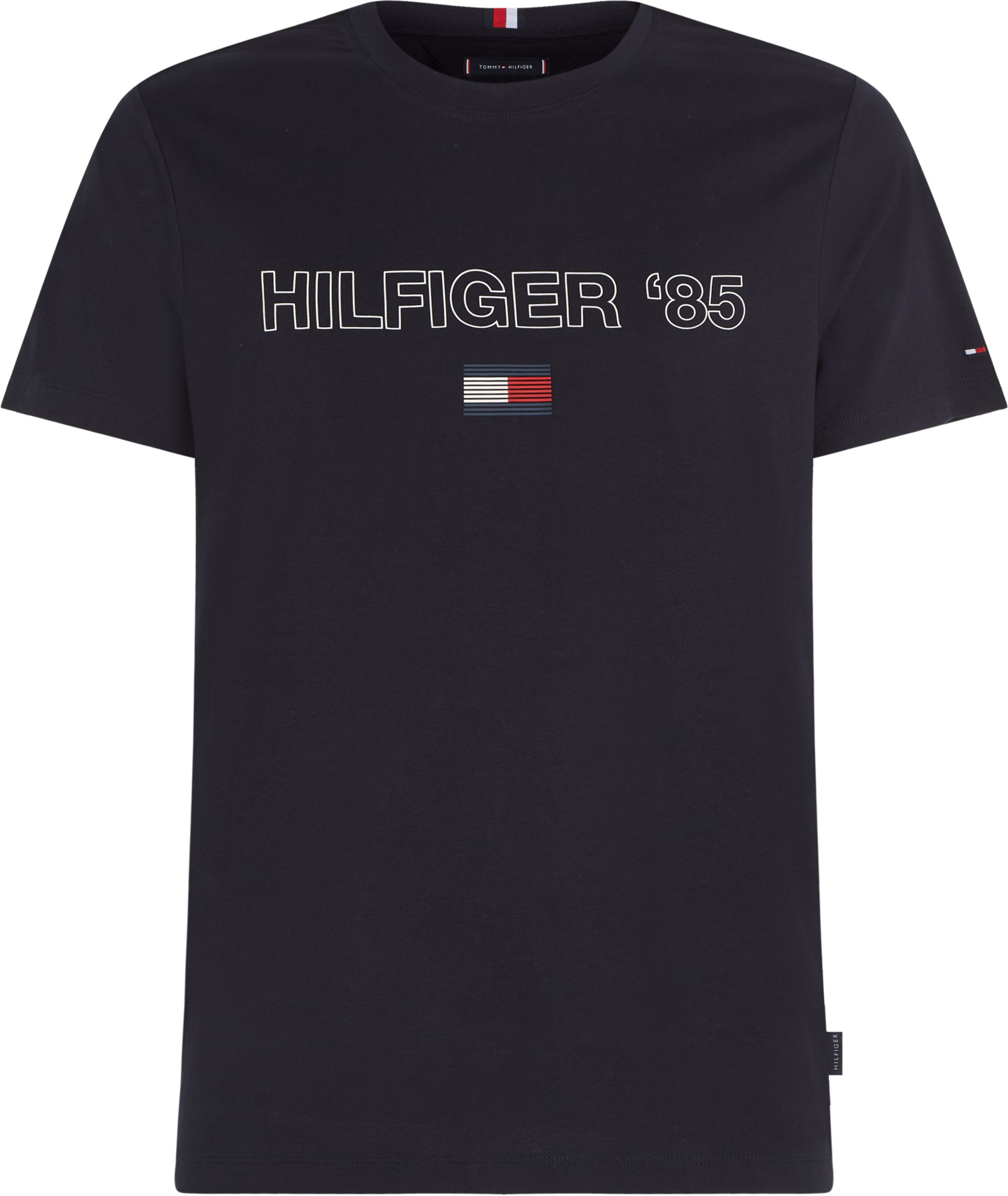 Tommy Hilfiger Hilfiger 85 Tee heren T shirt korte mouw O hals donkerblauw