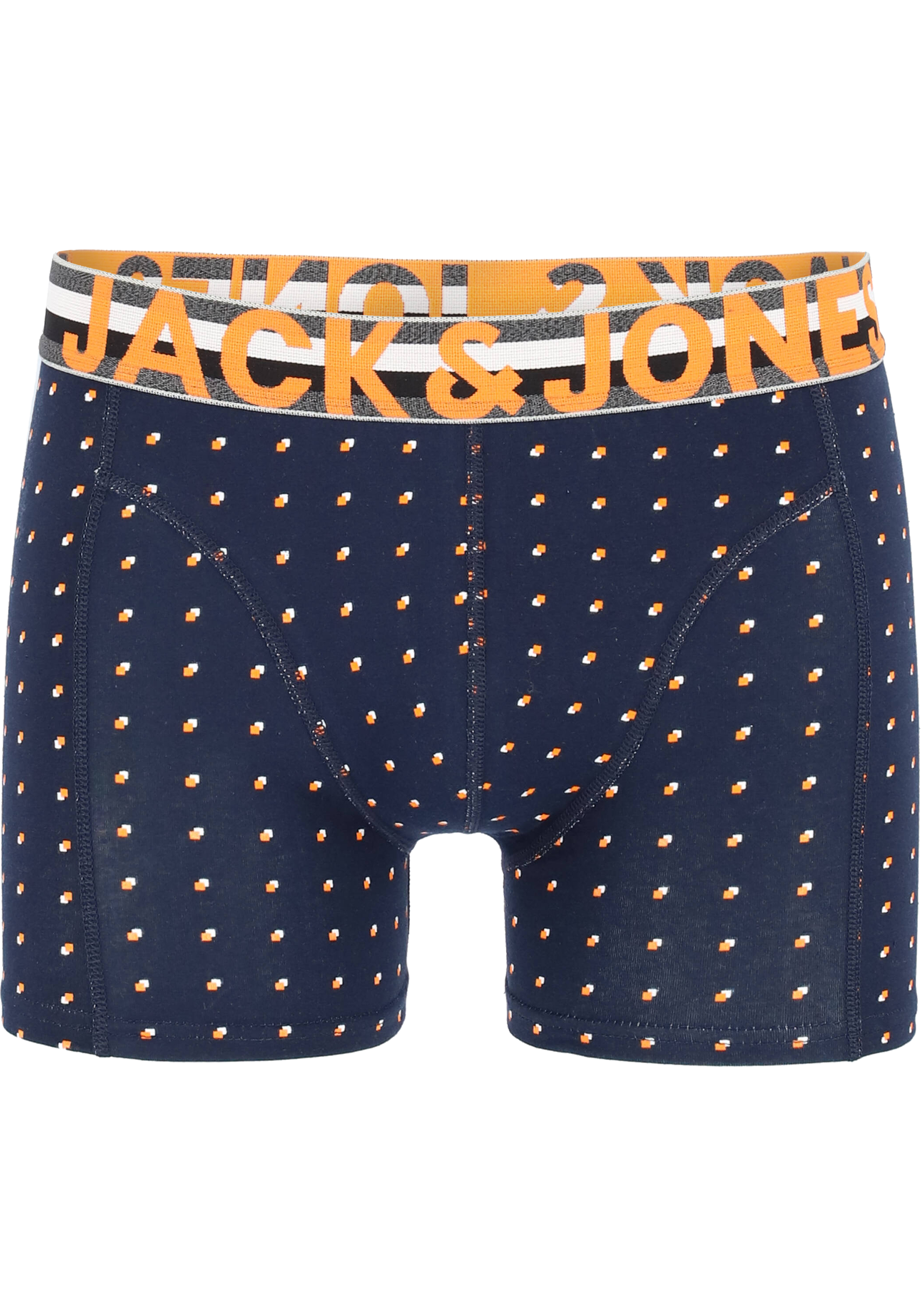 Jack & Jones heren boxers Jachenrik trunks (3-pack), blauw uni en dessin