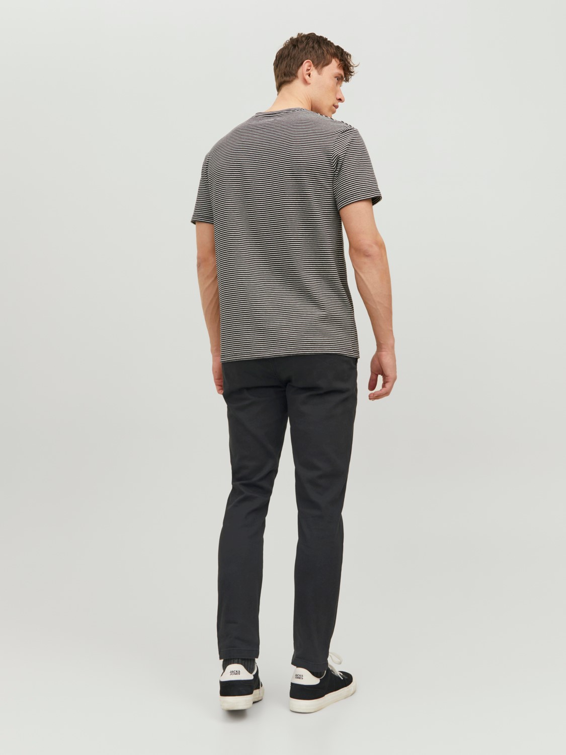 JACK & JONES Marco Dave Pk loose fit, heren chino, zwart olijfgroen