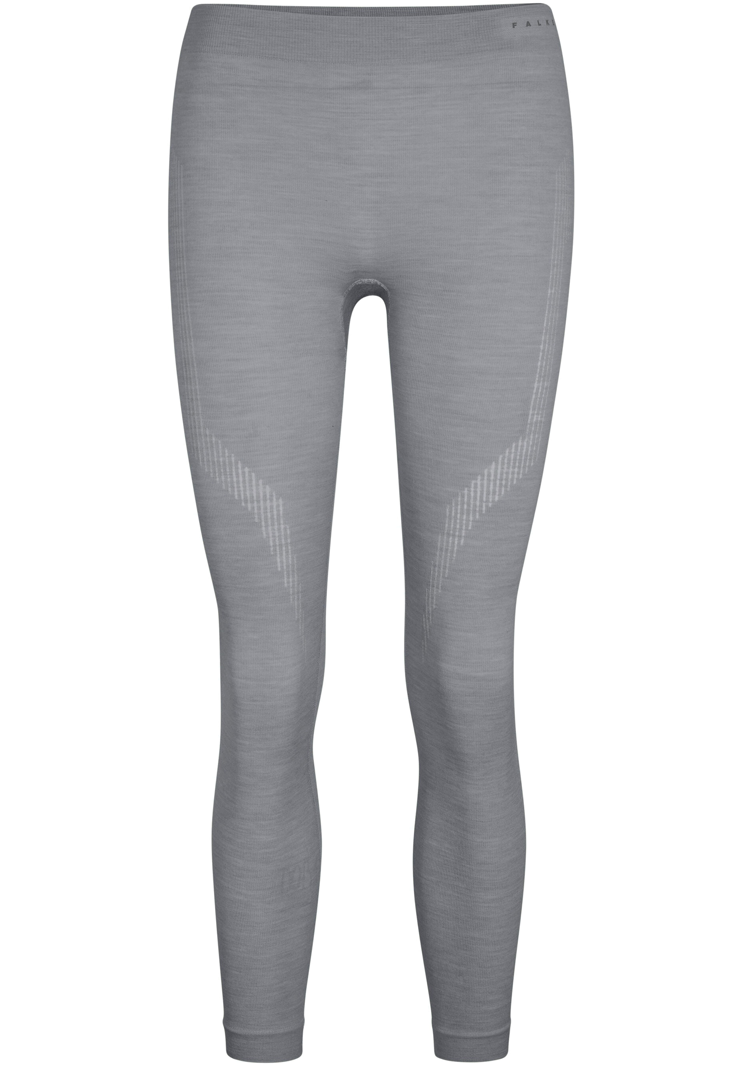 FALKE dames tights Wool-Tech, thermobroek, grijs (grey-heather)