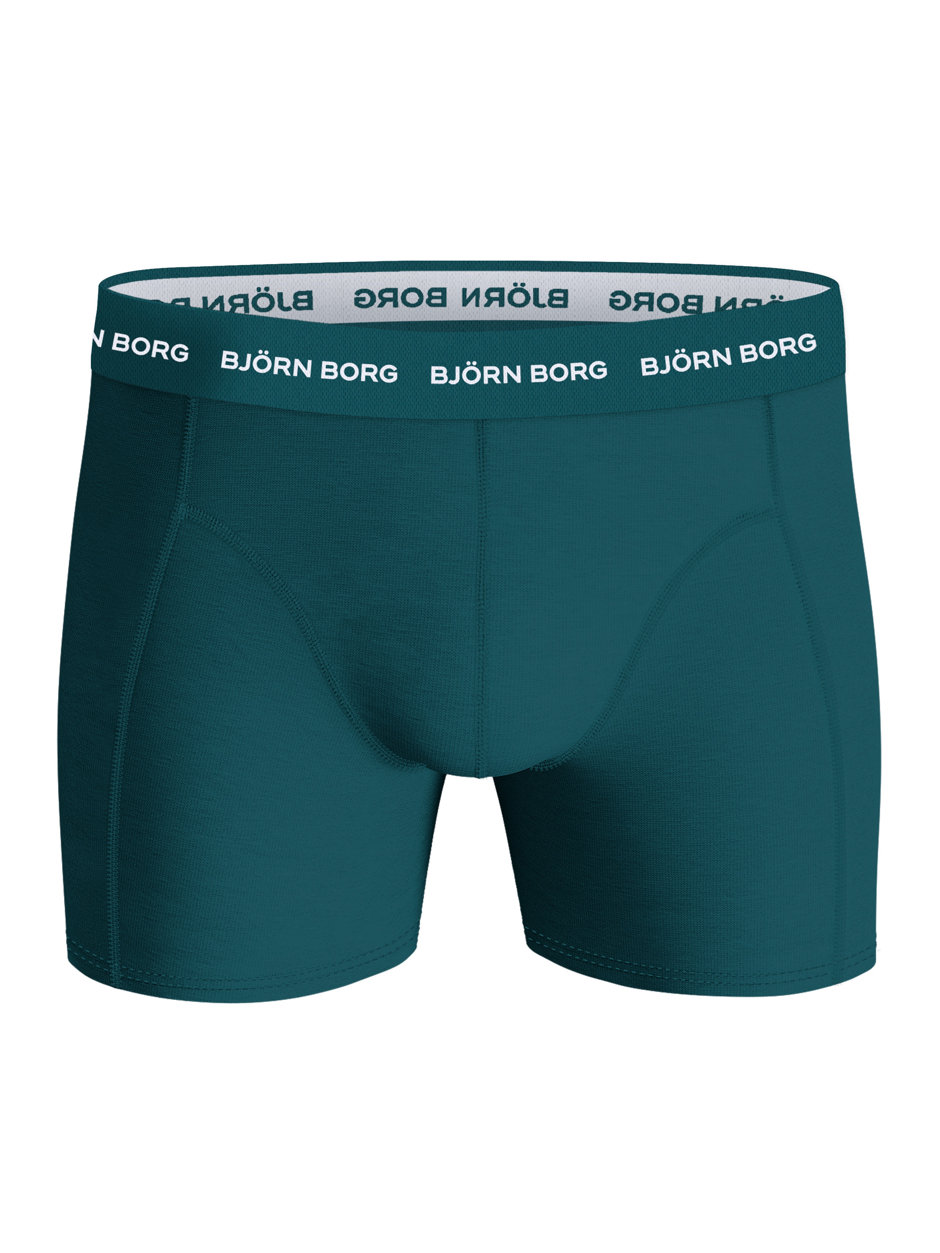 Bjorn Borg Cotton Stretch boxers, heren boxers normale lengte (3-pack), zwart, blauw, groen