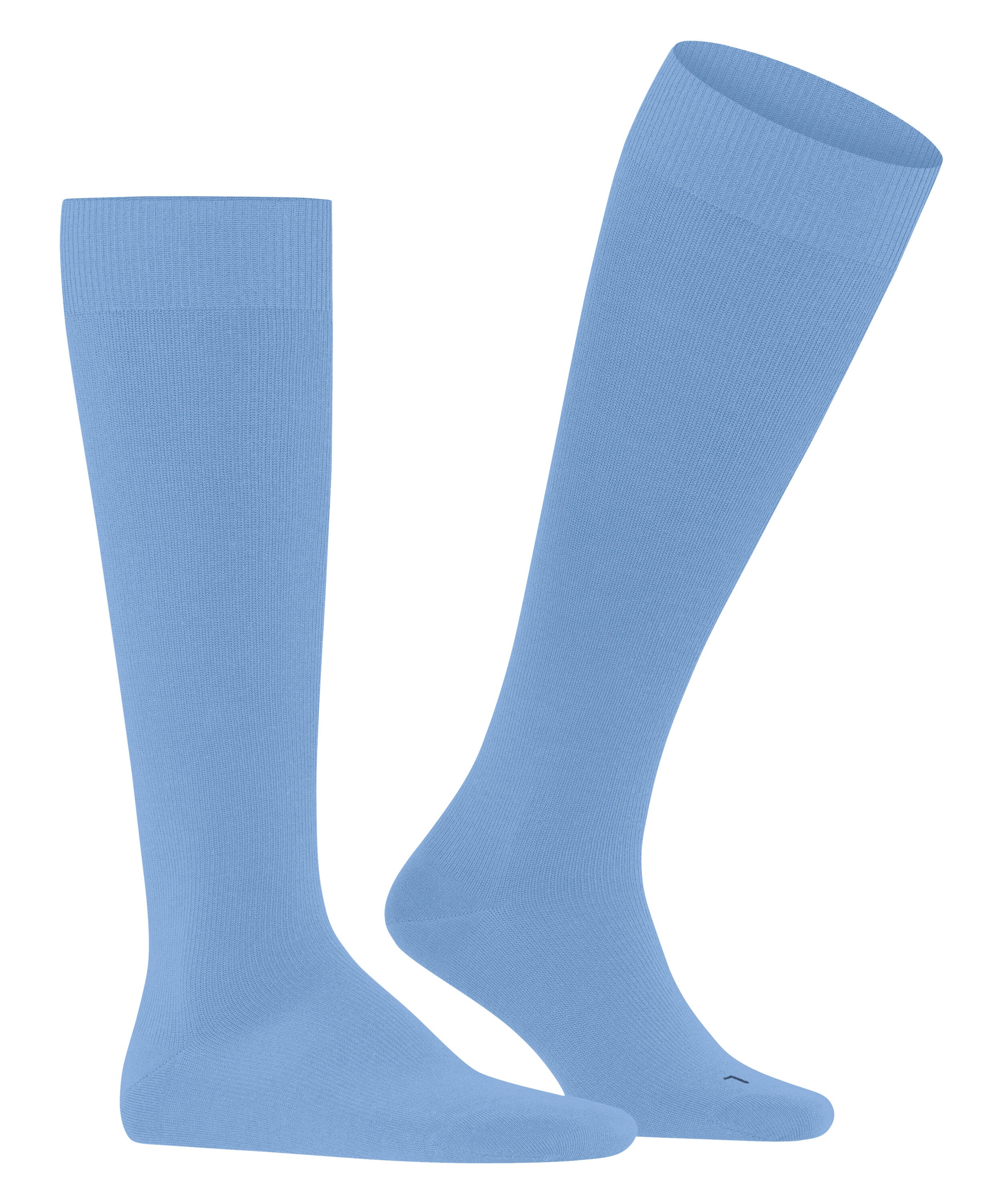 FALKE Energizing Wool heren kniekousen, blauw (cornflower blue)