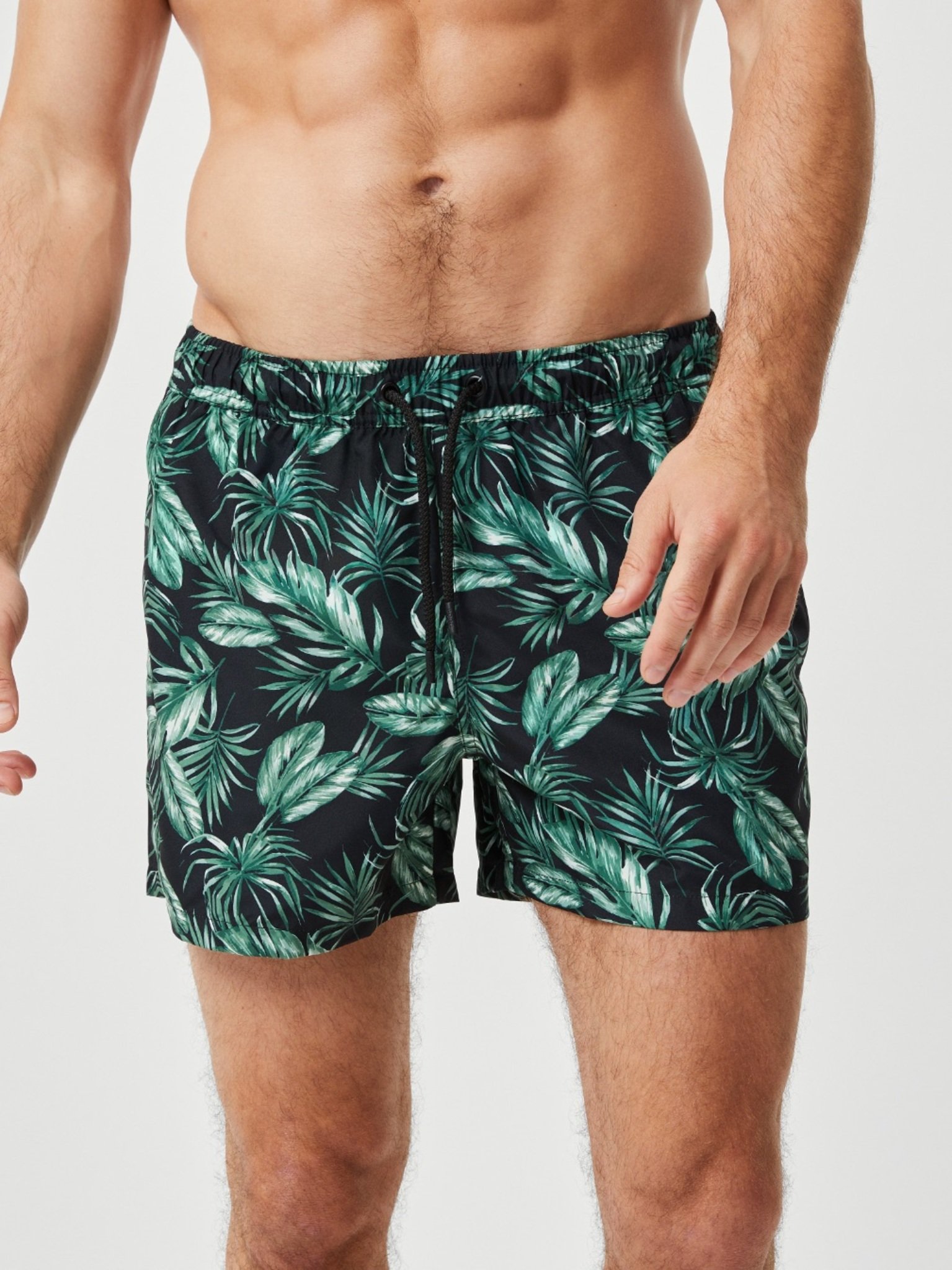 Bjorn Borg Print Swim Shorts, heren zwembroek, bladeren print