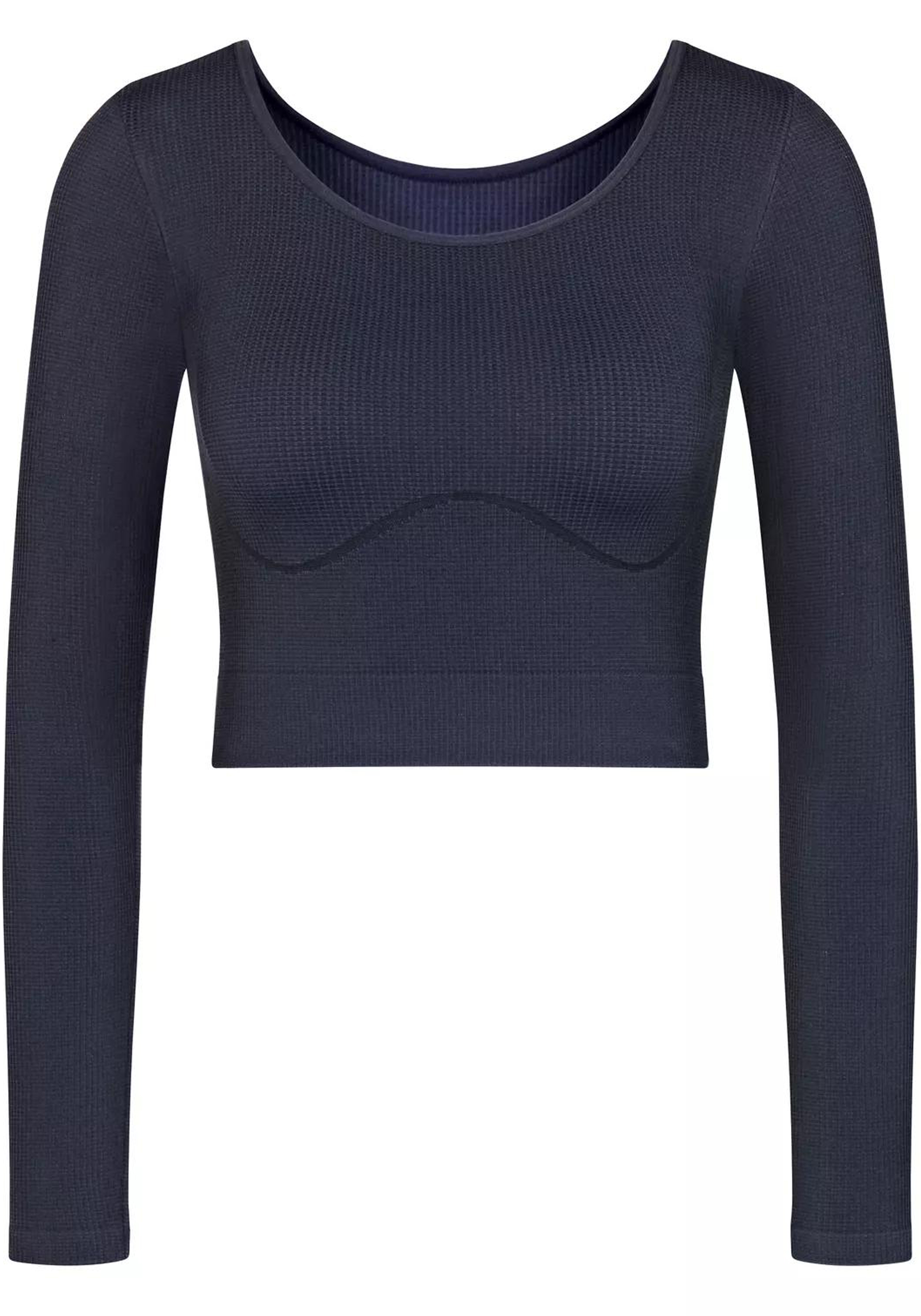 Sloggi Women EVER Infused Aloe Crop top LS (1-pack), dames korte top, donkerblauw