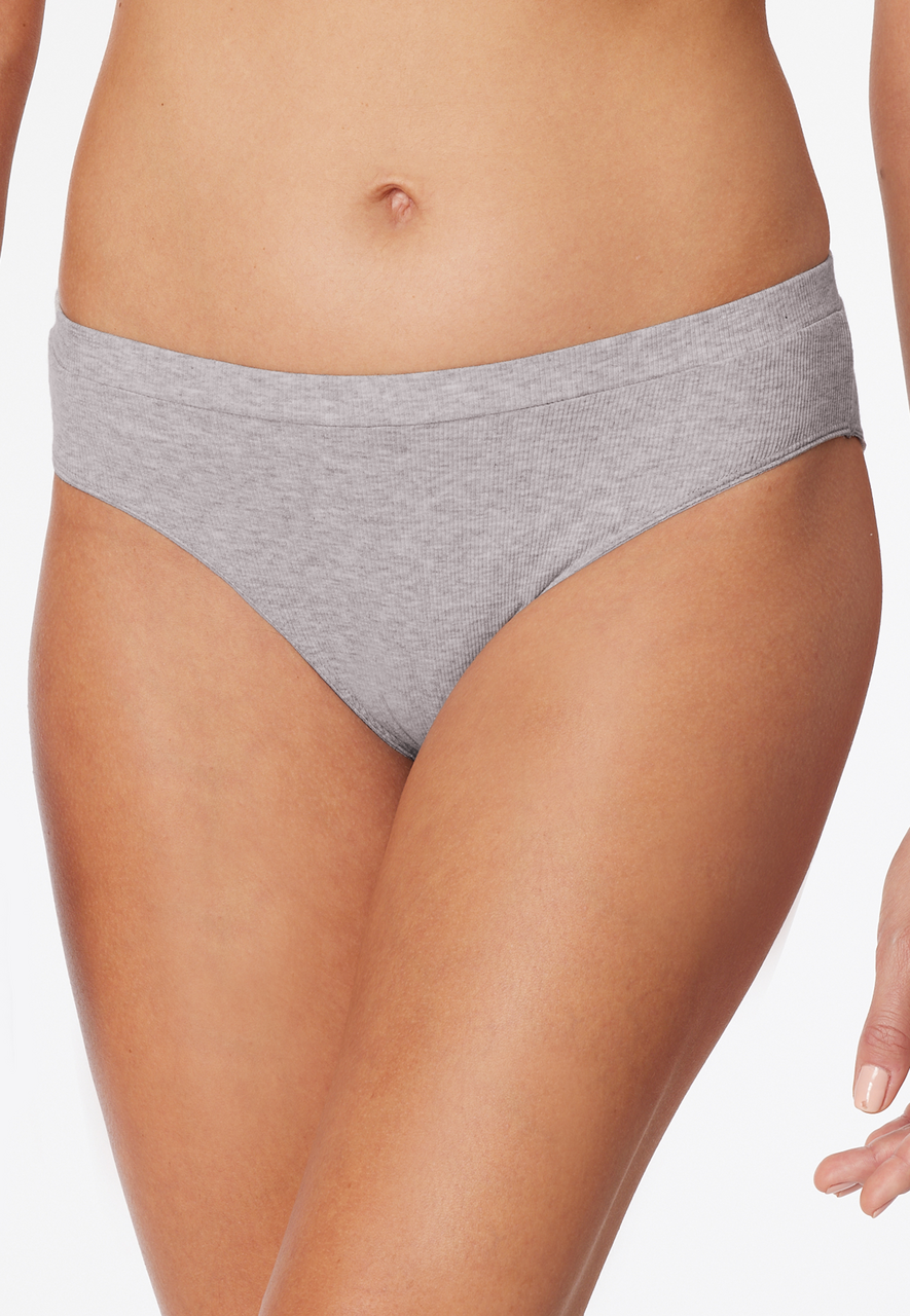 SCHIESSER Pure Rib slip (1-pack), dames rioslip dubbelrib biologisch katoen zwart