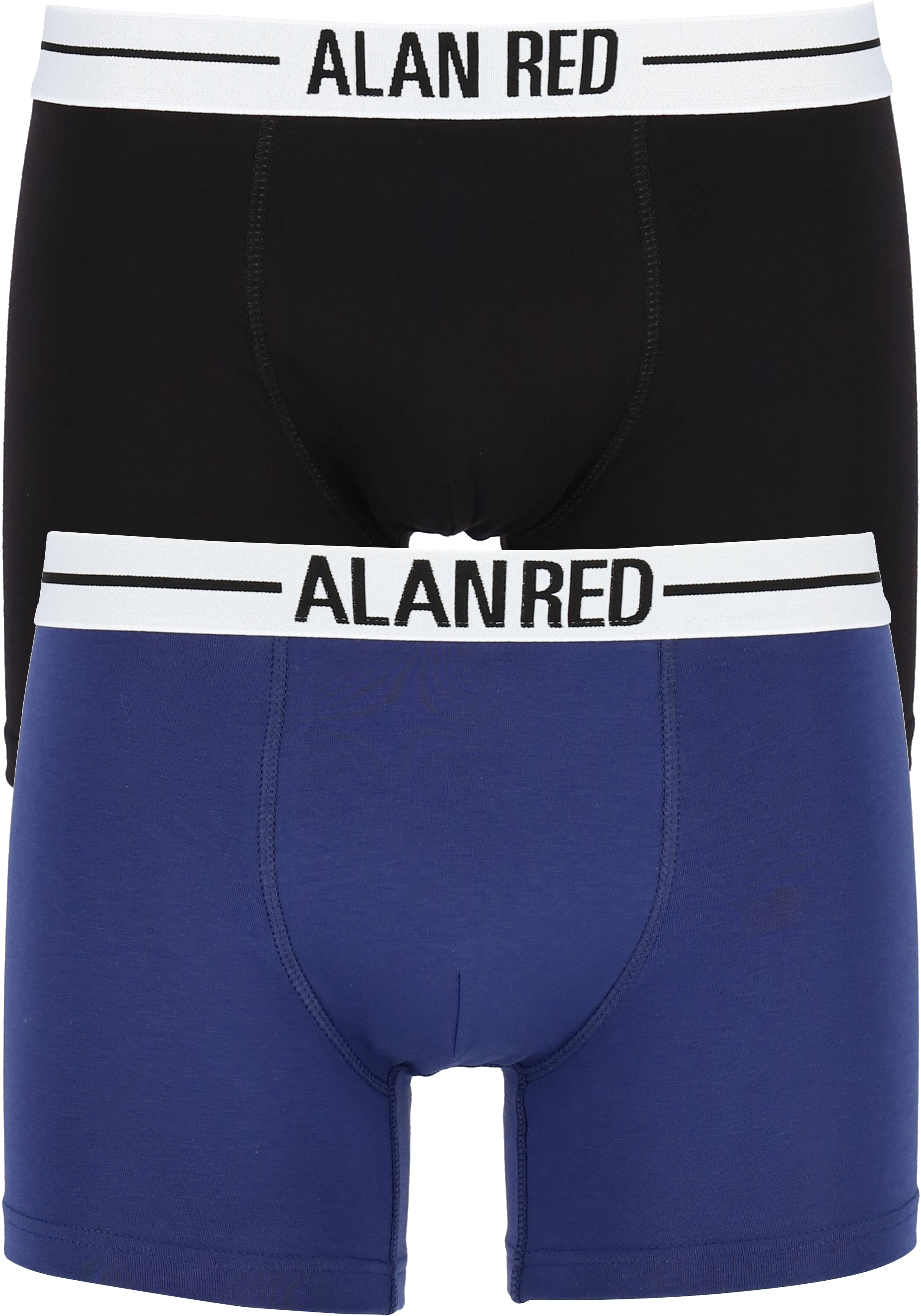 ALAN RED boxershorts (2-pack), zwart / blauw