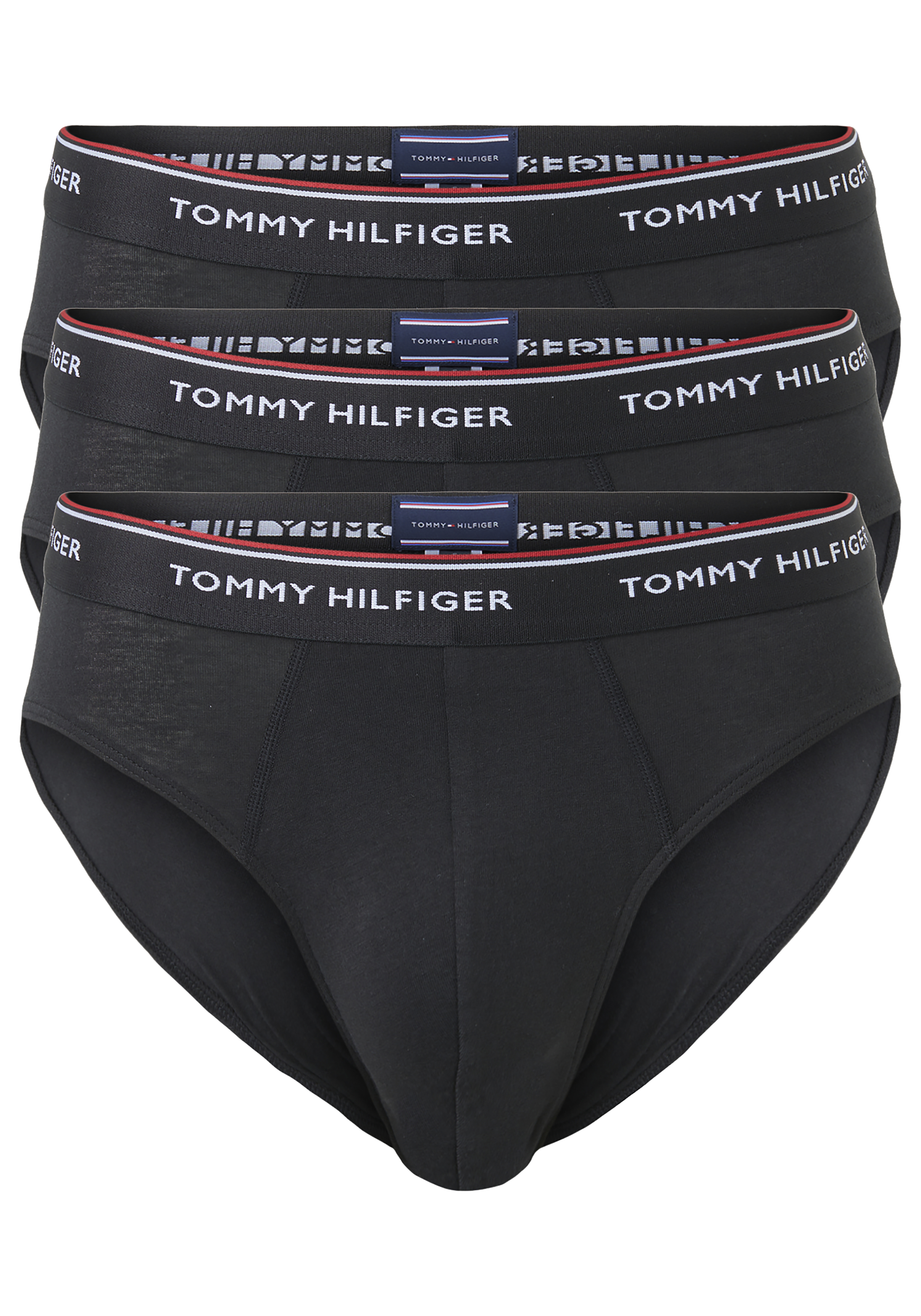 Tommy Hilfiger slips (3-pack), heren slips zonder gulp, zwart