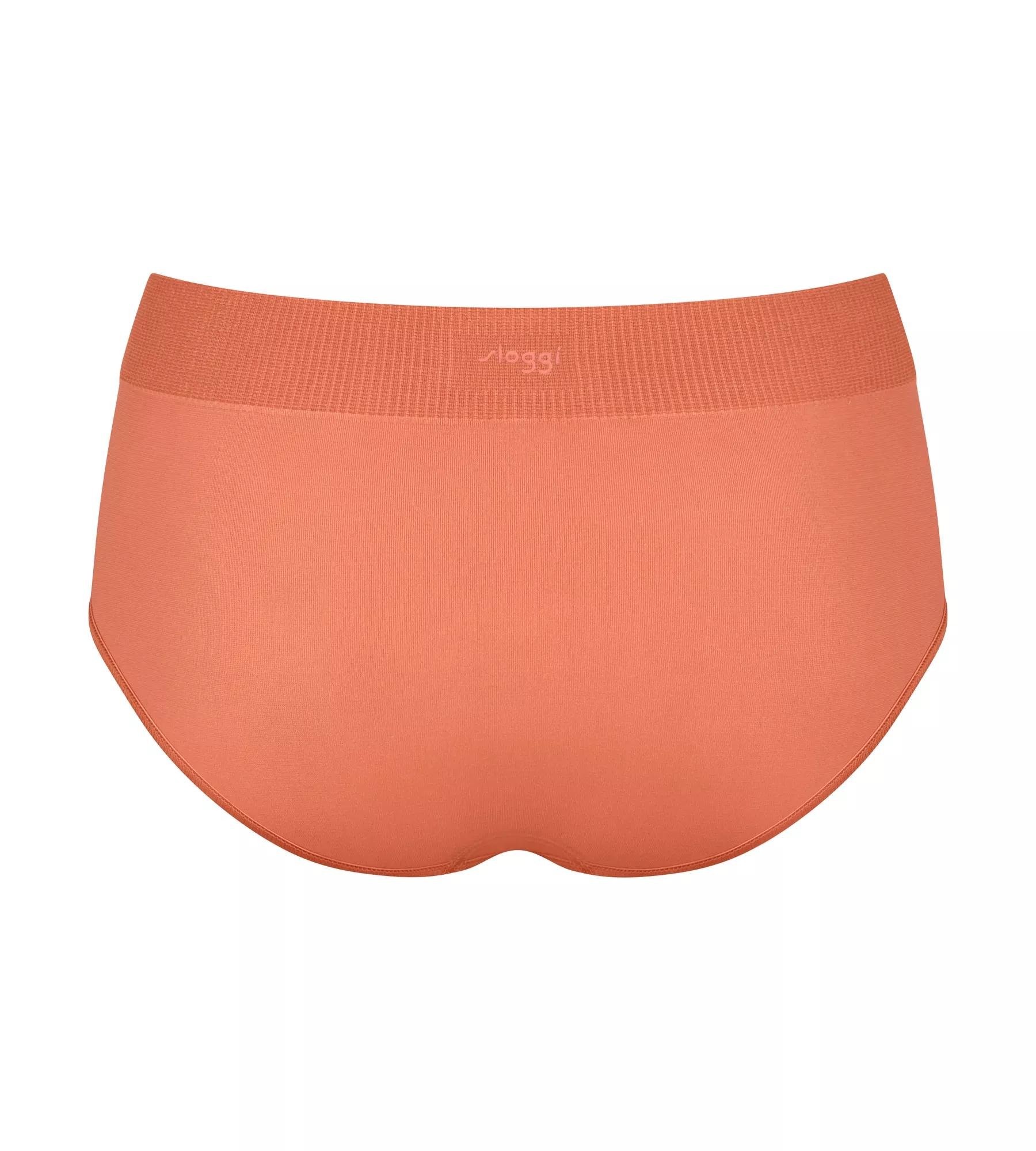 Sloggi Women EVER Infused Multi Vit High waist (1-pack), dames slip, abrikoos oranje