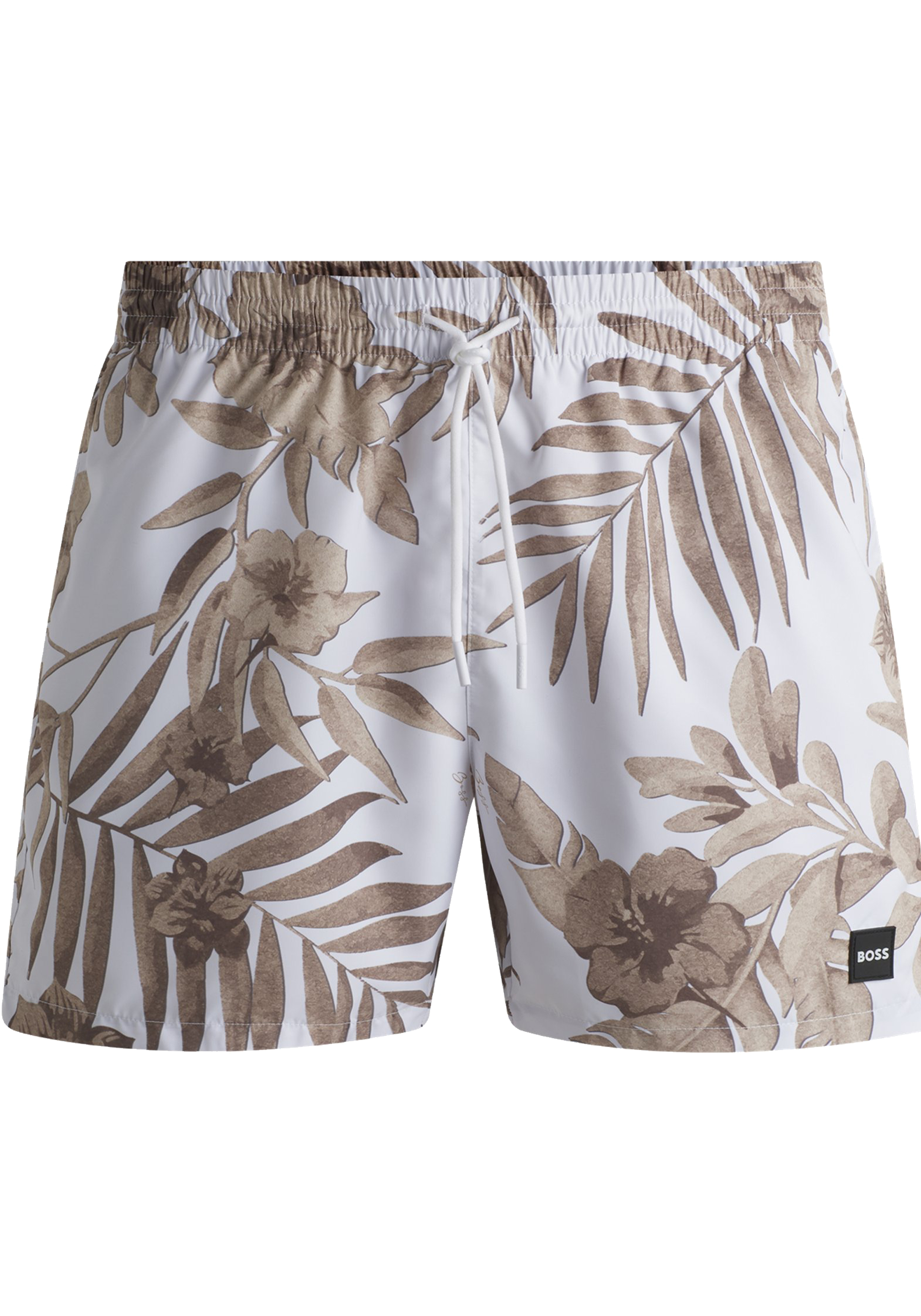 HUGO BOSS Piranha swim shorts, heren zwembroek, natuur dessin