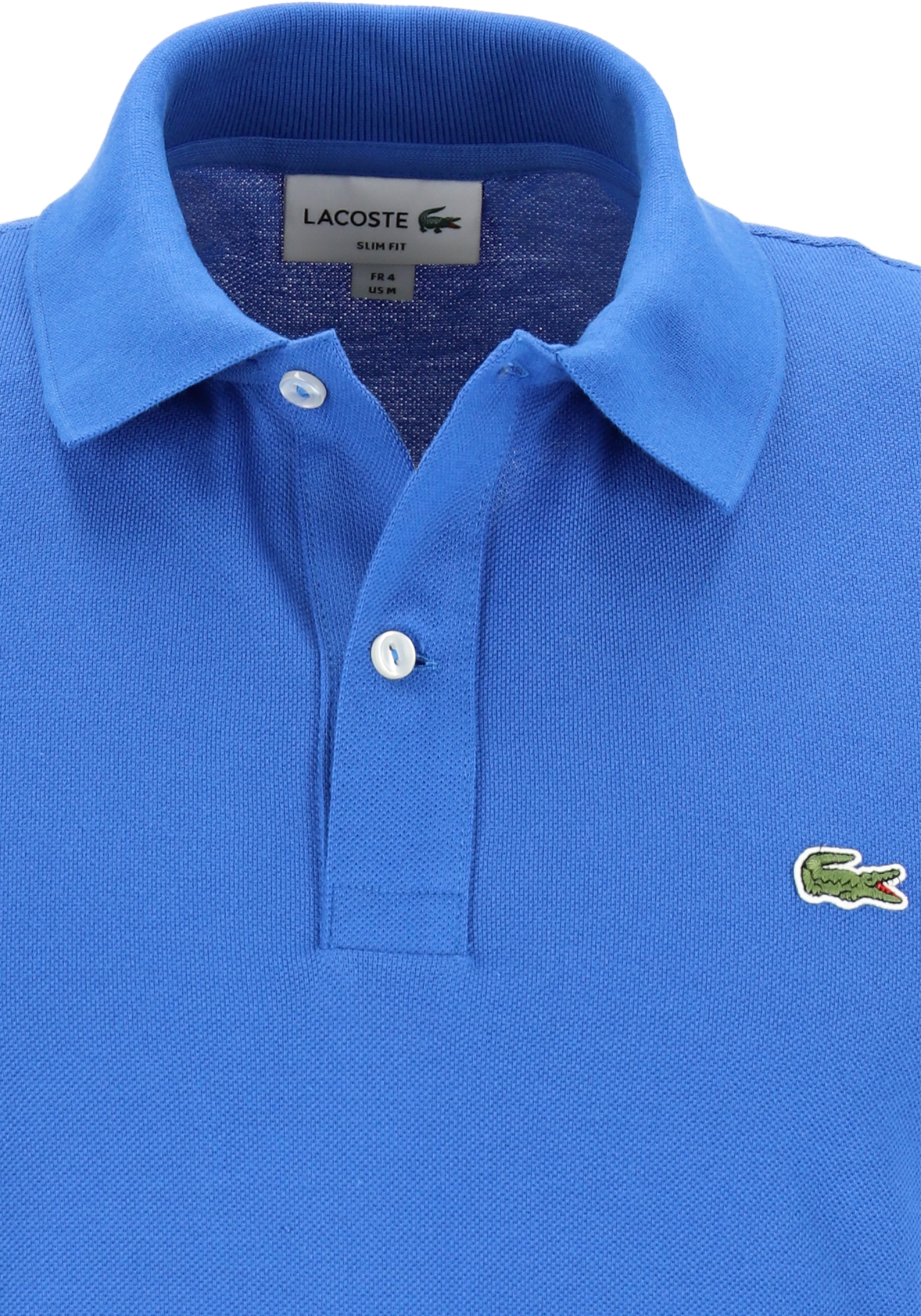 Lacoste Slim Fit polo, kobalt blauw