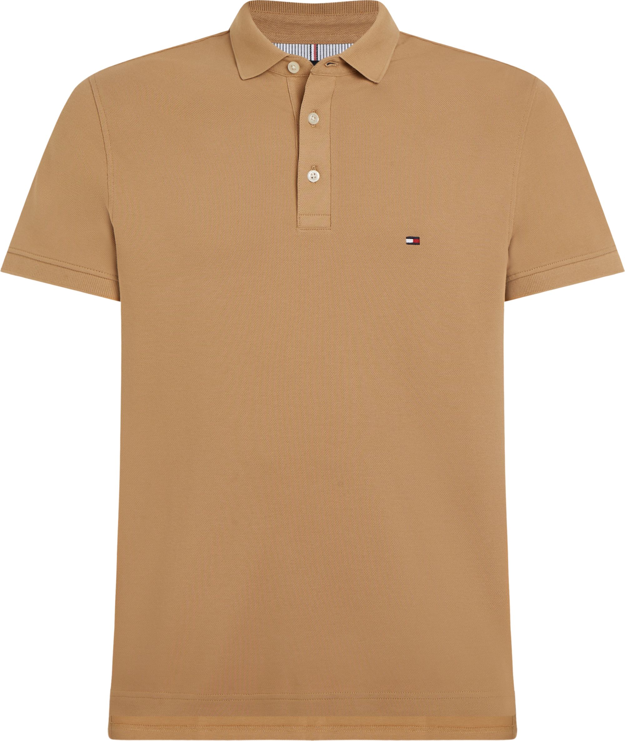 Tommy Hilfiger 1985 Slim Polo, heren poloshirt, kaki