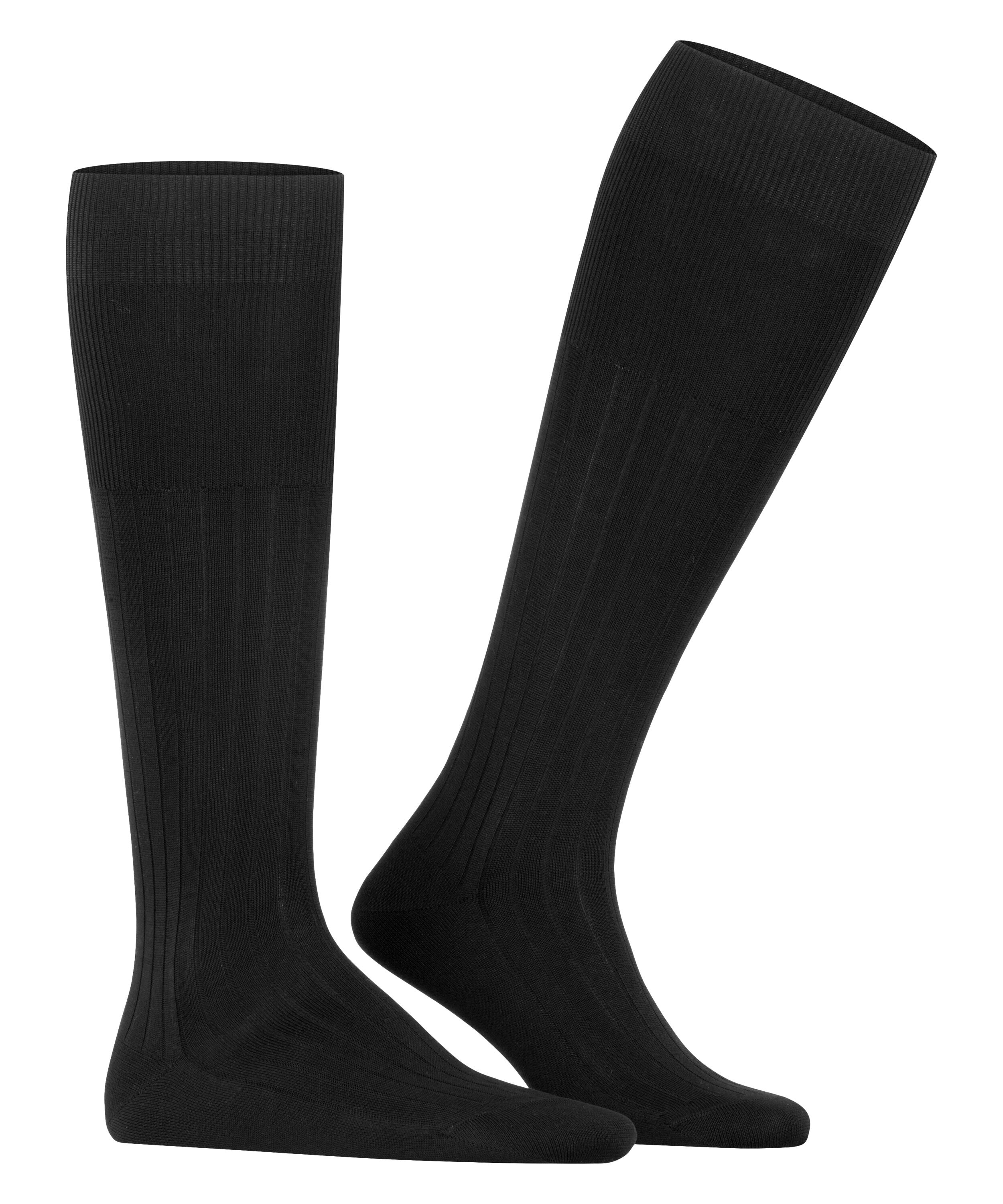 FALKE Milano heren kniekousen, zwart (black)