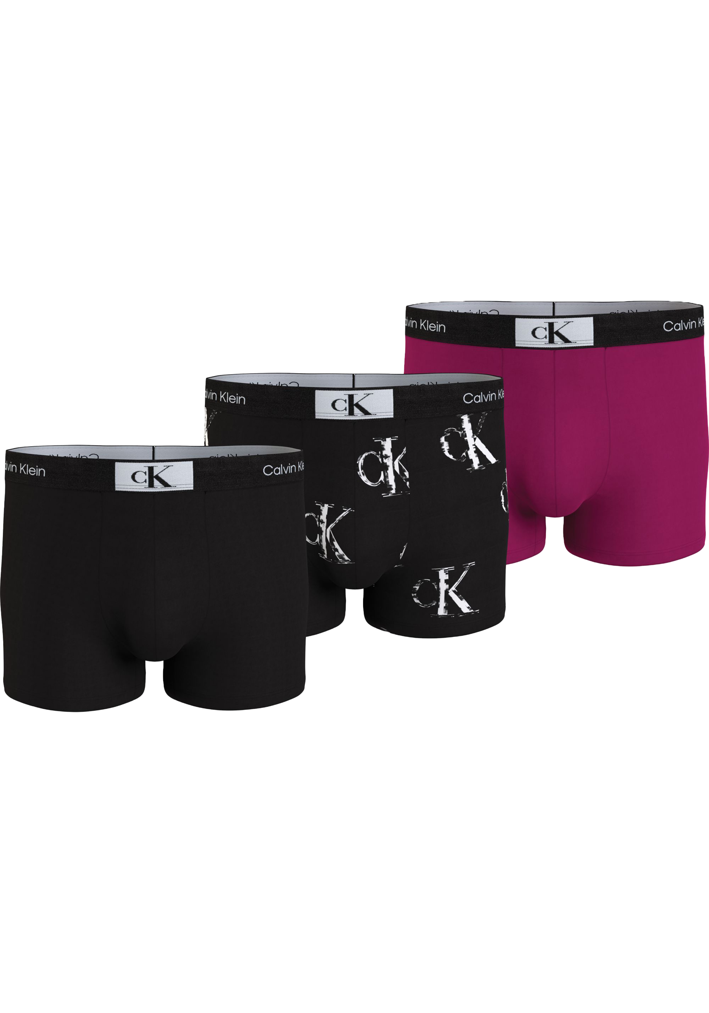 Calvin Klein Trunk (3-pack), heren boxers normale lengte, zwart