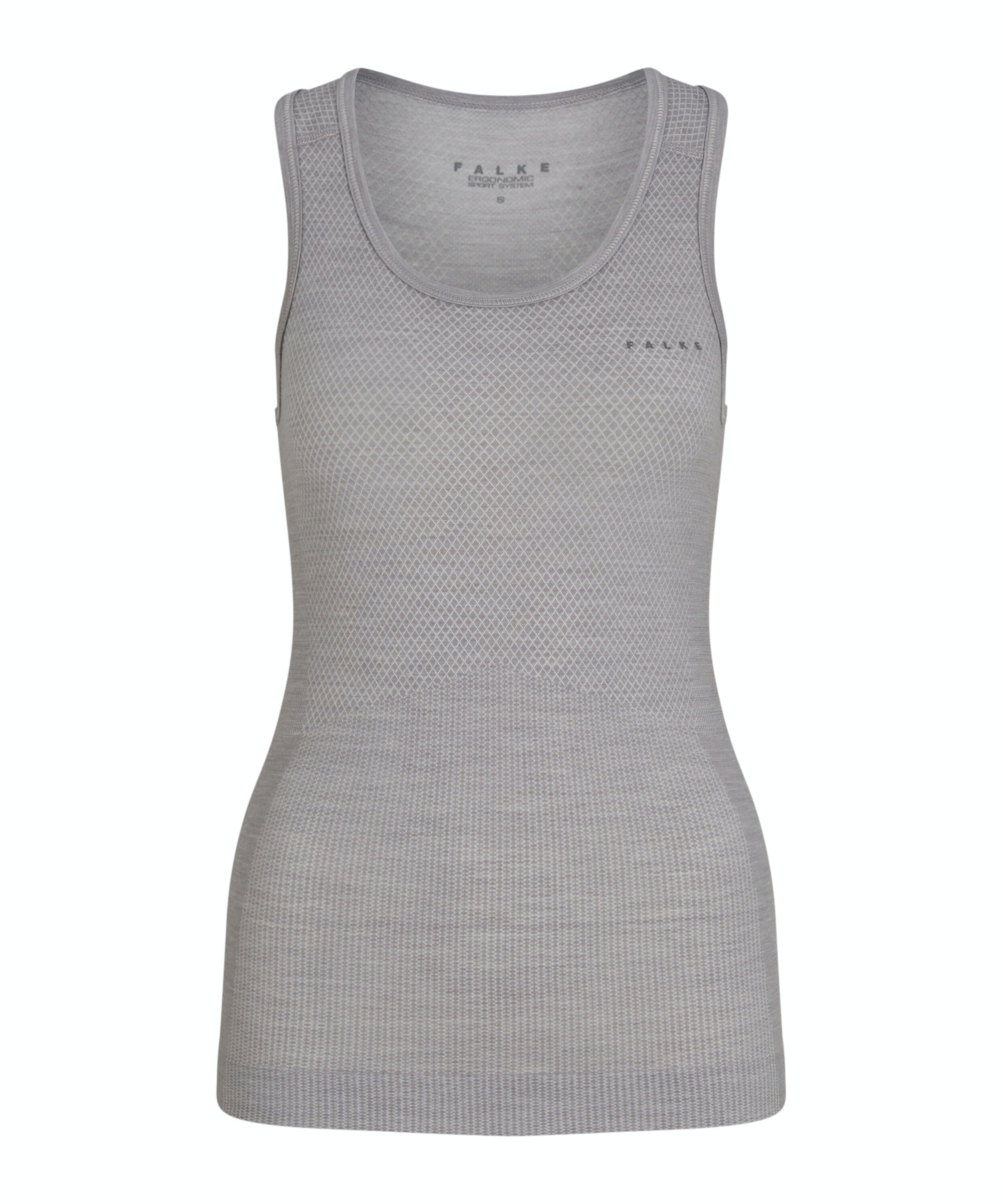 FALKE dames tanktop Wool-Tech Light, thermoshirt, grijs (grey-heather)