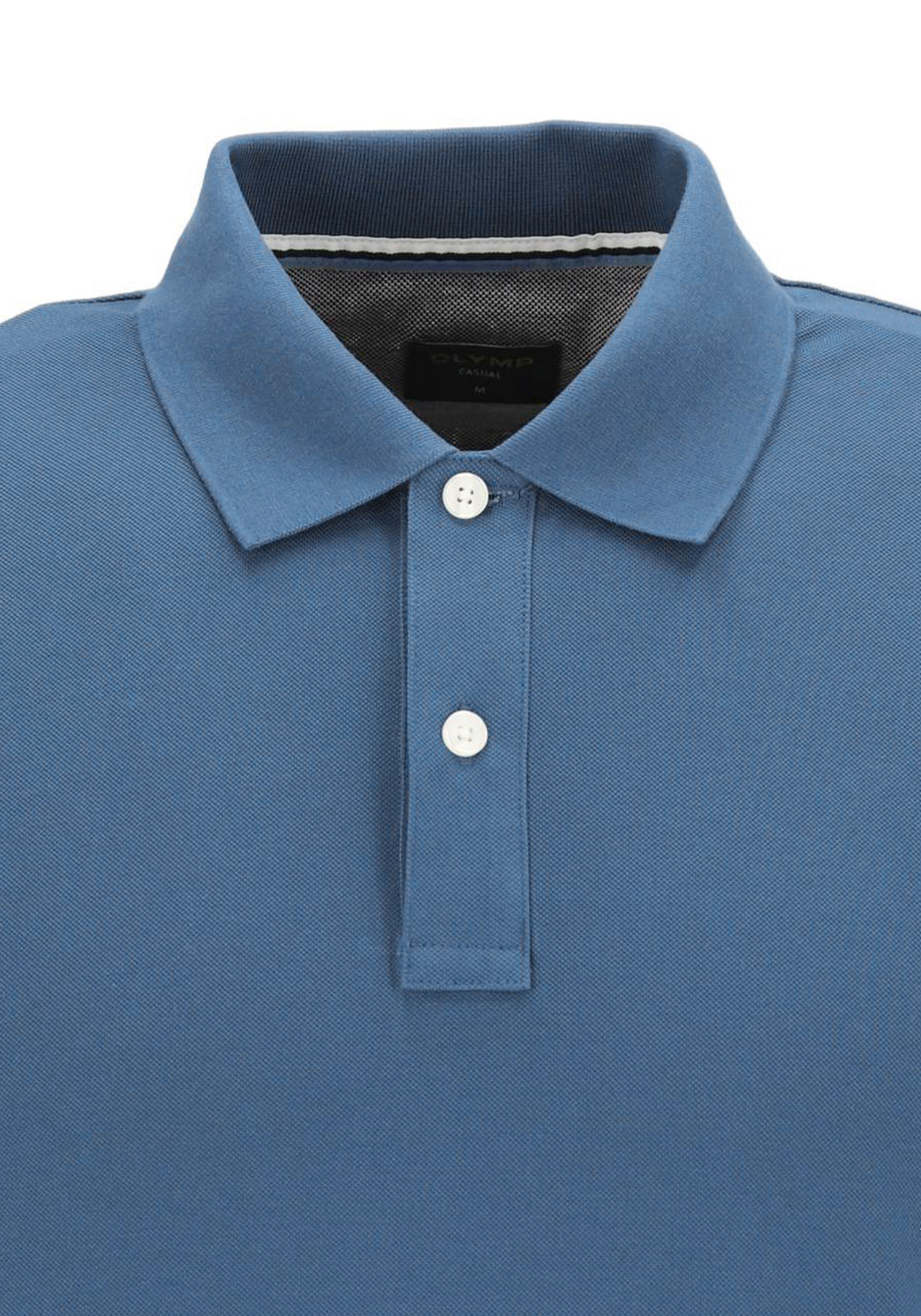 OLYMP Polo Casual, modern fit polo, rookblauw