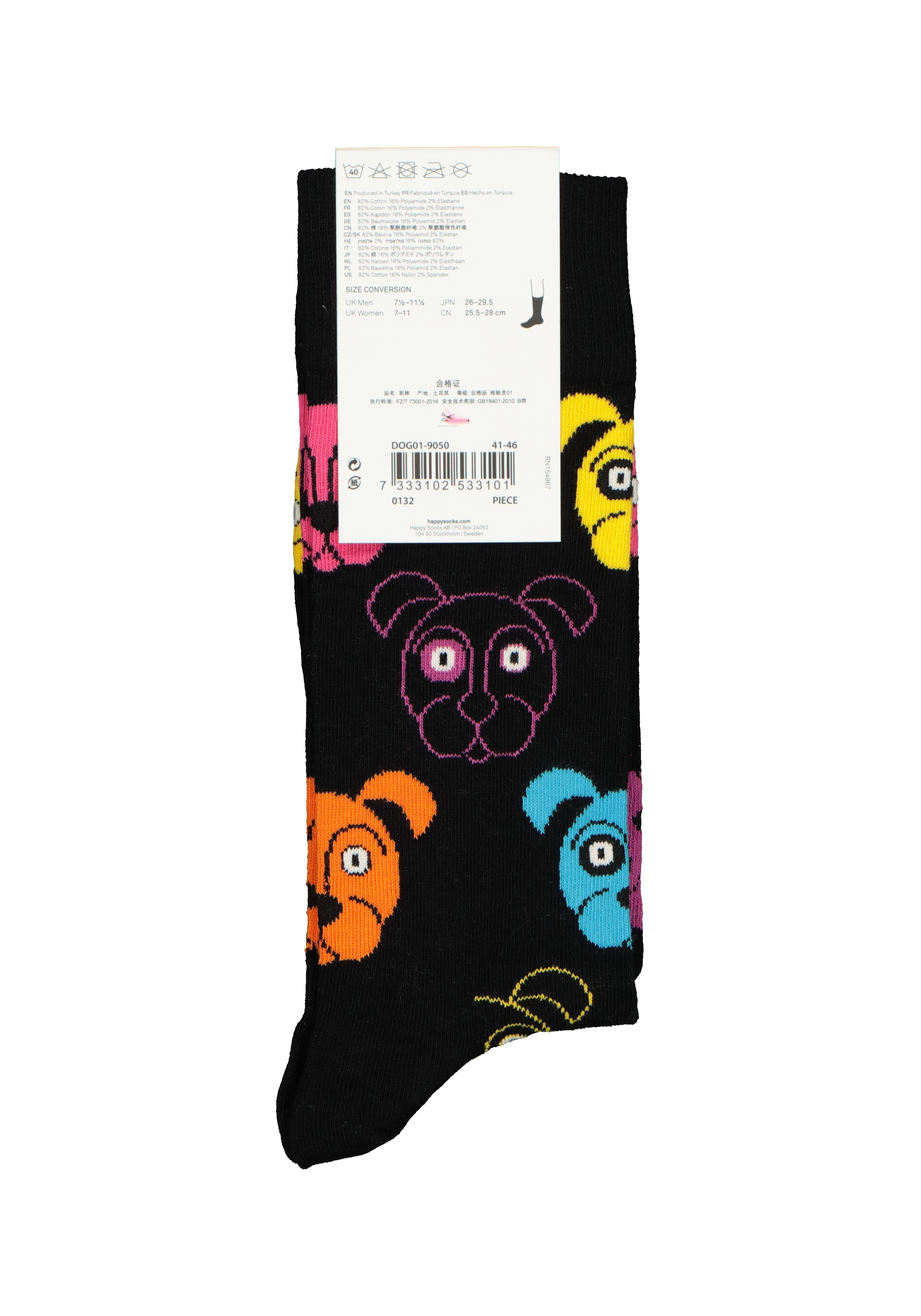 Happy Socks Dog Sock, unisex sokken