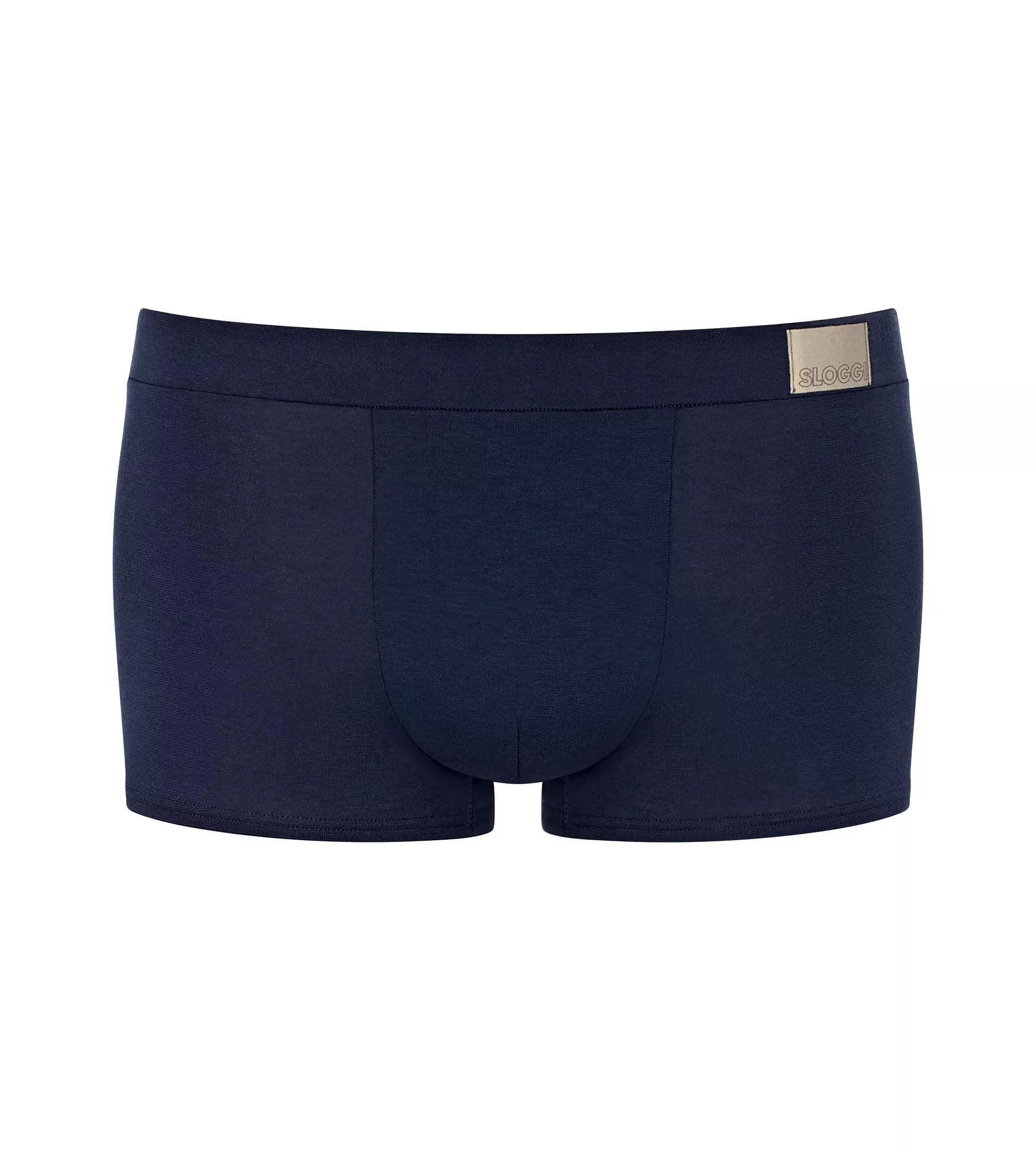 Sloggi Men GO Natural Hipster, heren boxershort korte pijp (2-pack), kobalt- en donkerblauw