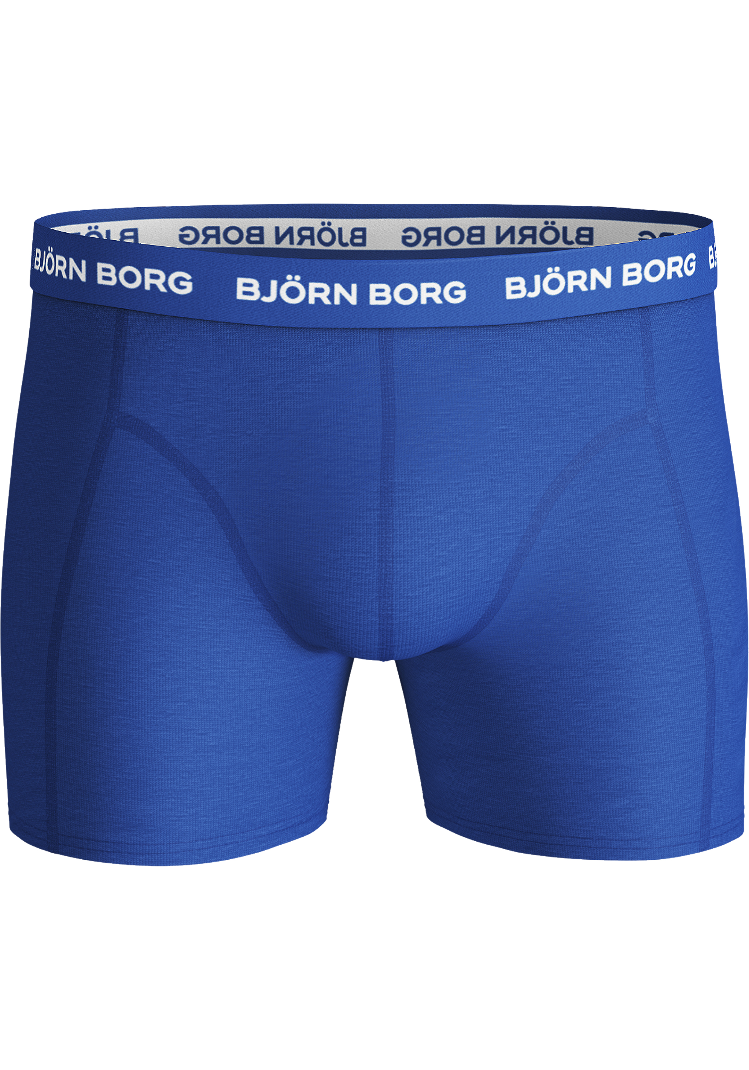 Bjorn Borg boxershorts Essential (5-pack), heren boxers normale lengte, zwart, donkerblauw, blauw, kobaltblauw en grijs