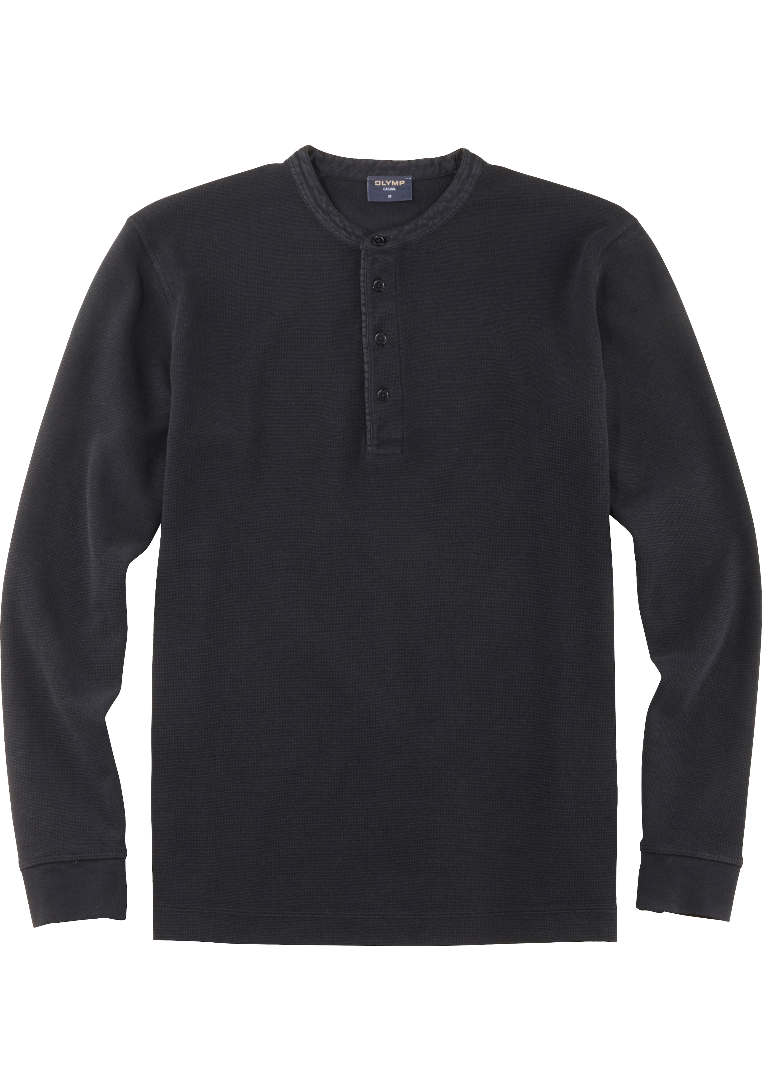 OLYMP Casual modern fit polo, zwart