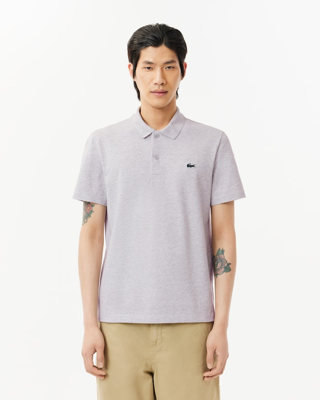 Lacoste Sport Polo Regular Fit stretch, lichtgrijs melange