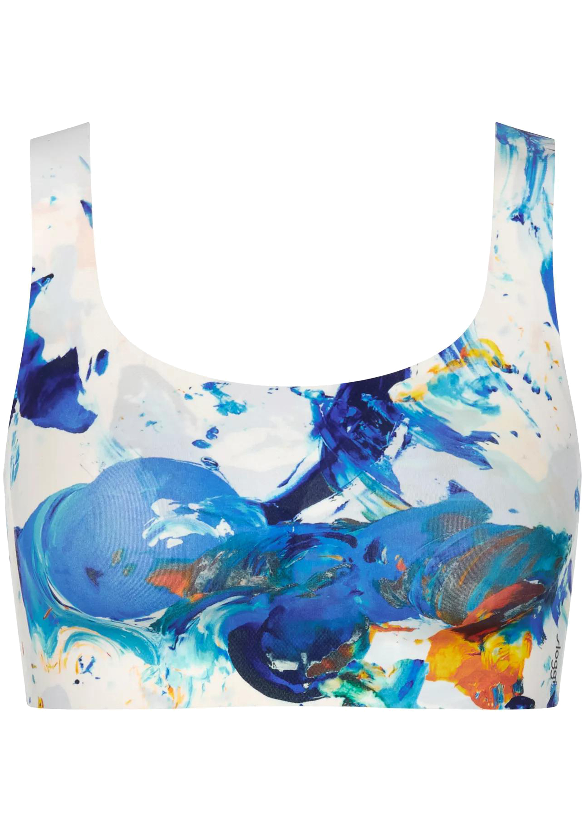 Sloggi Women ZERO Feel 2.0 Collab Top, bralette, blauw met wit dessin