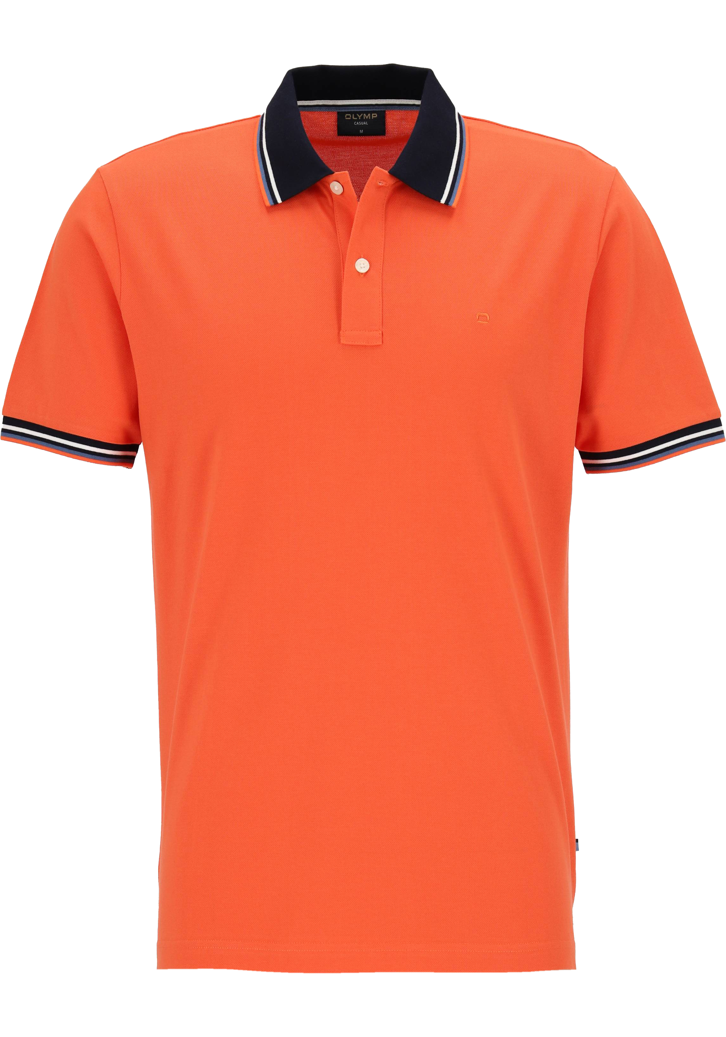 OLYMP Polo Casual, modern fit polo, oranje