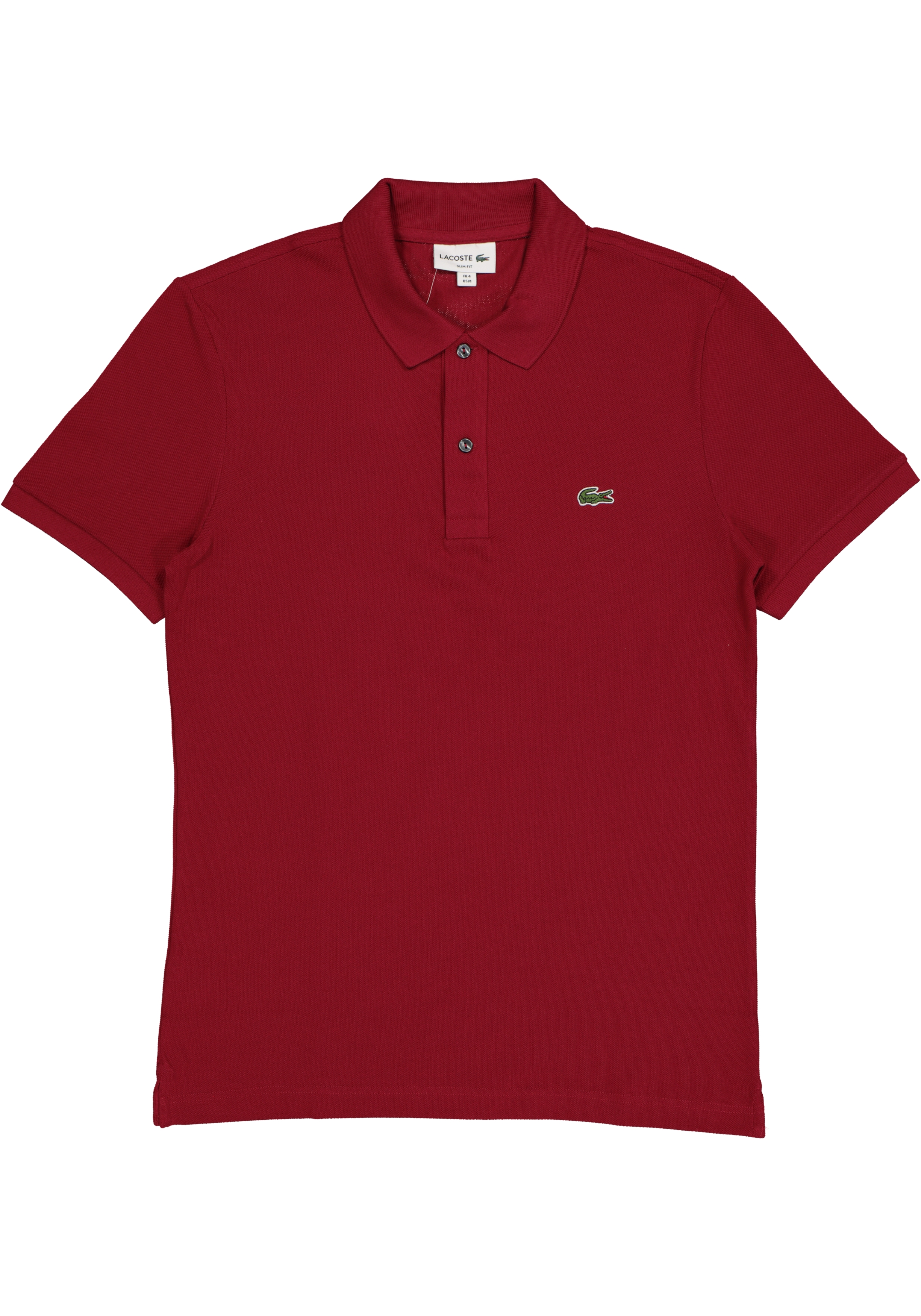 Lacoste Slim Fit polo, bordeaux rood