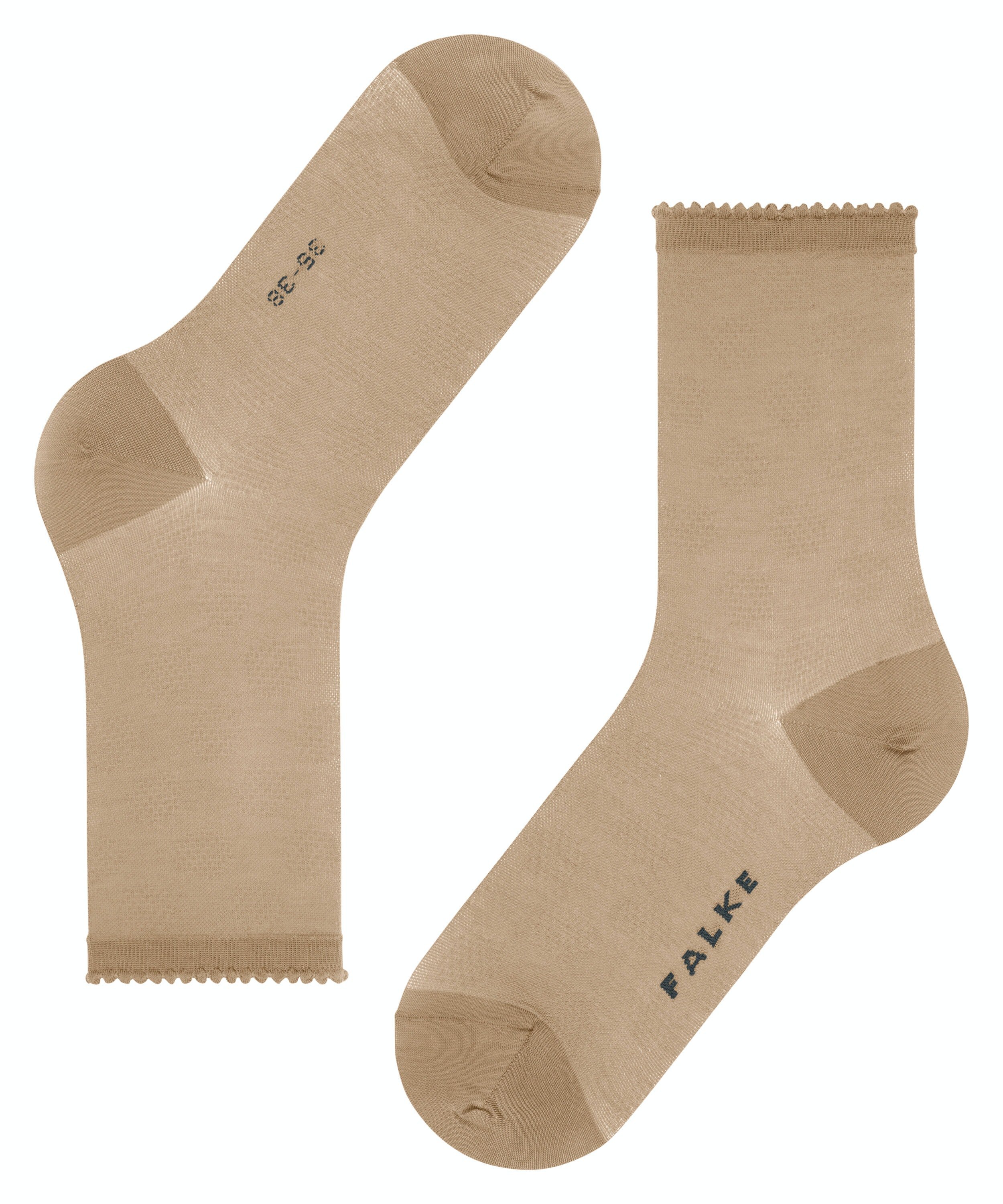 FALKE Bold Dot damessokken, beige (camel)