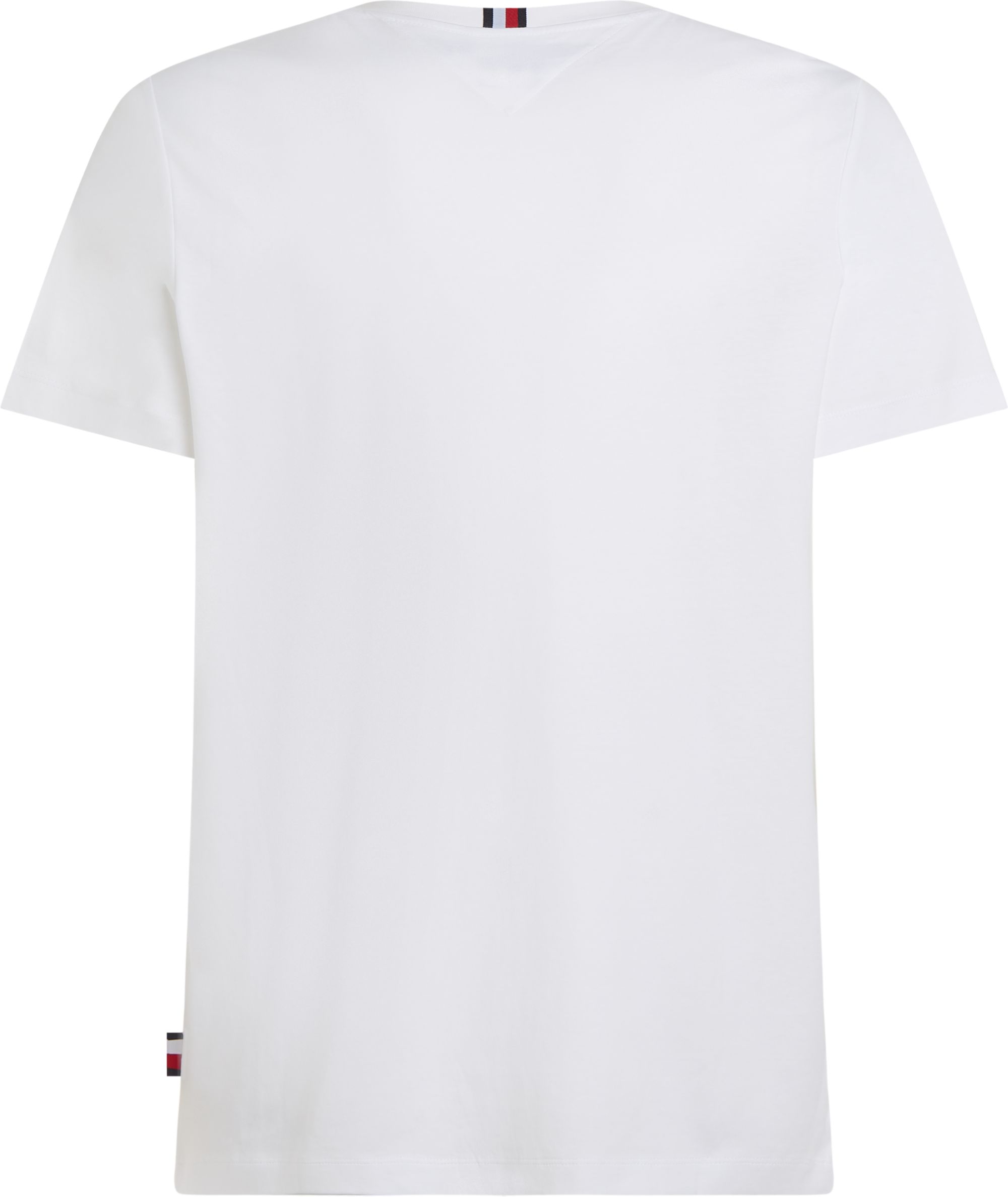 Tommy Hilfiger Hilfiger 85 Tee, heren T-shirt korte mouw O-hals, wit