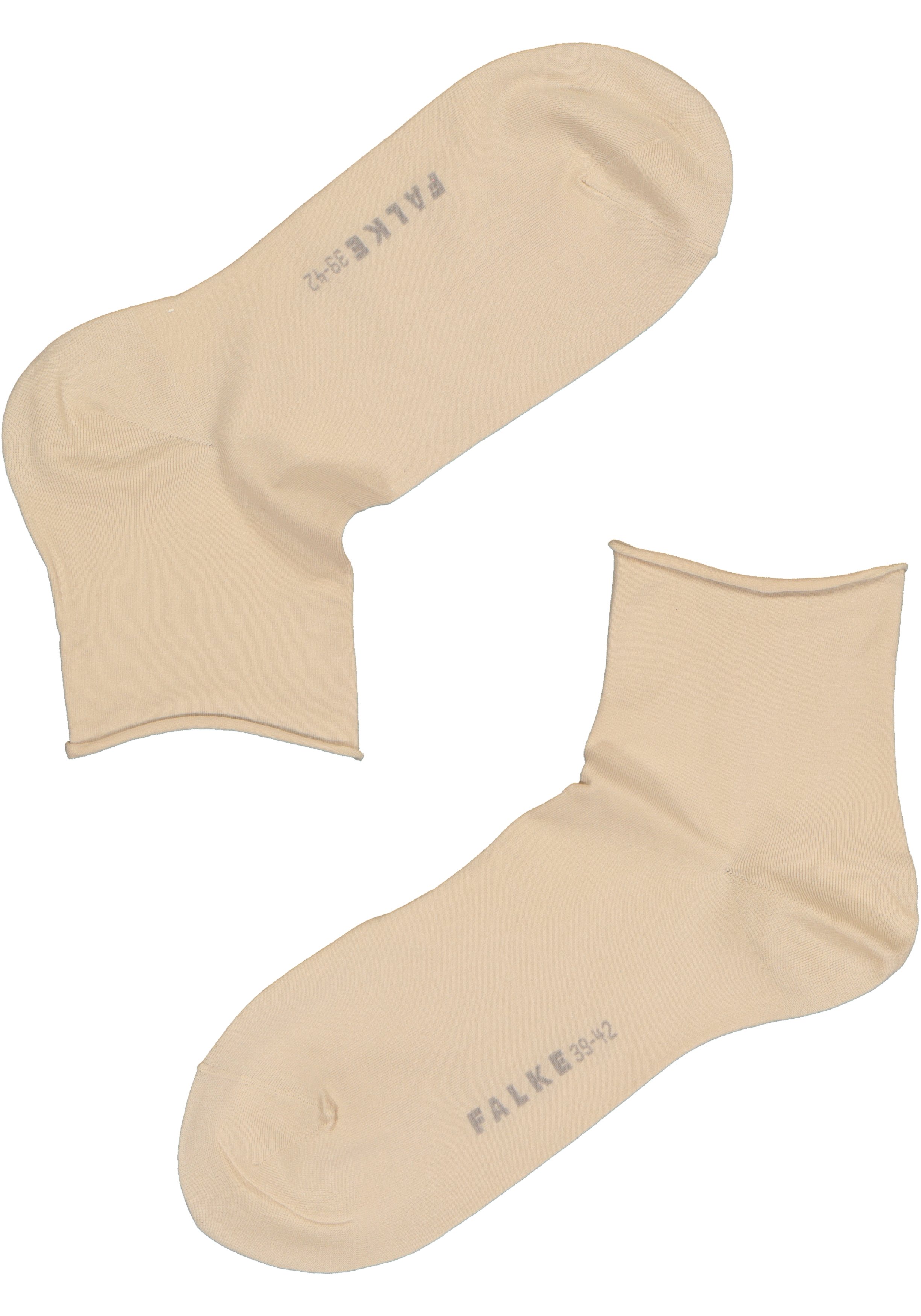 FALKE Cotton Touch korte damessokken, katoen, beige (cream)