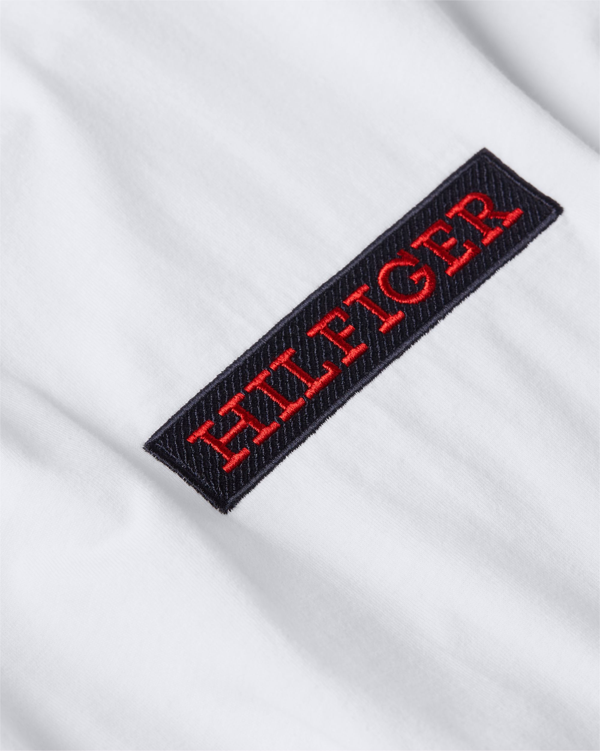 Tommy Hilfiger Monotype Box Tee, heren T-shirt korte mouw O-hals, wit