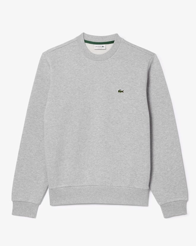 Lacoste heren sweatshirt, lichtgrijs melange