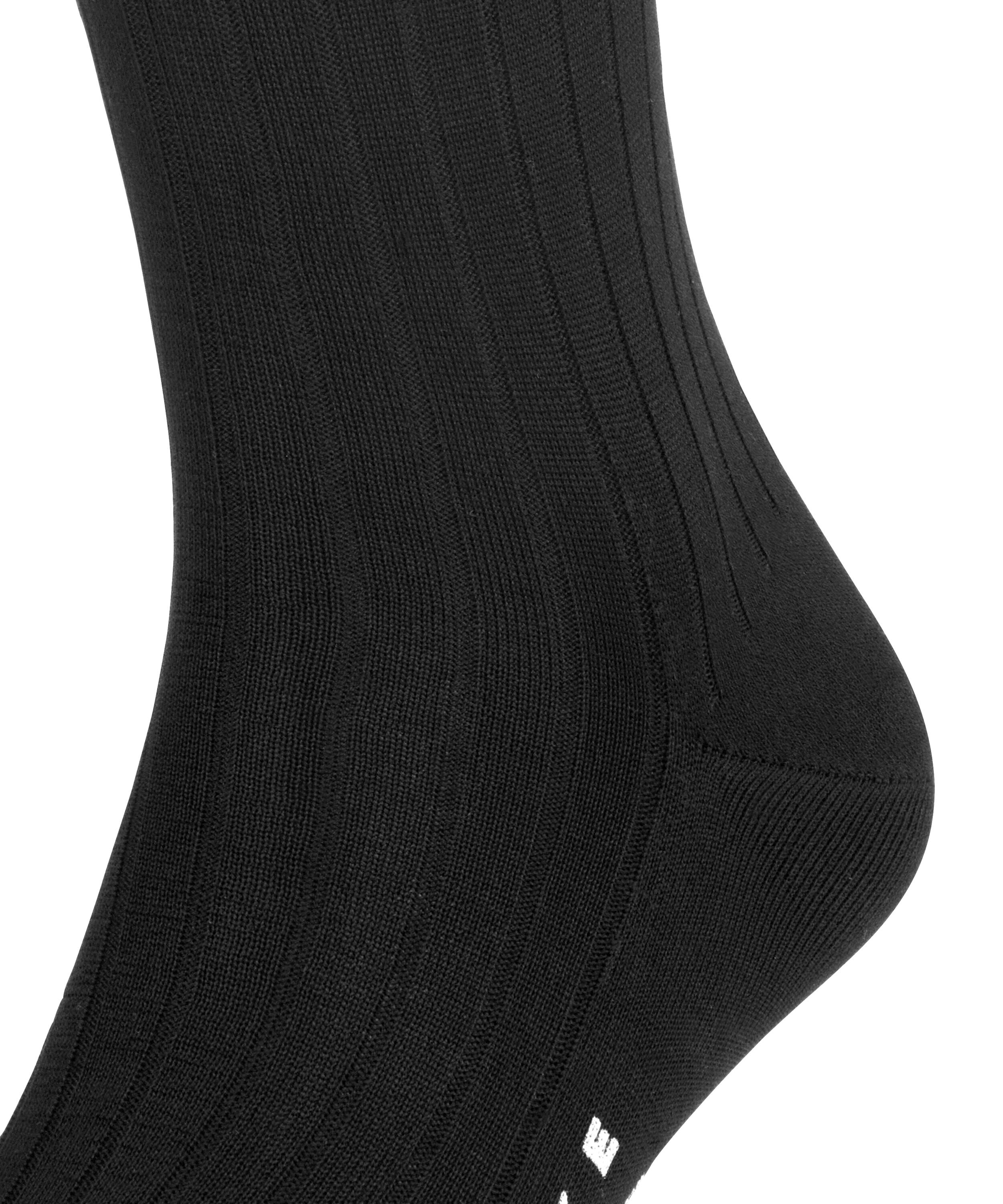 FALKE Milano heren kniekousen, zwart (black)