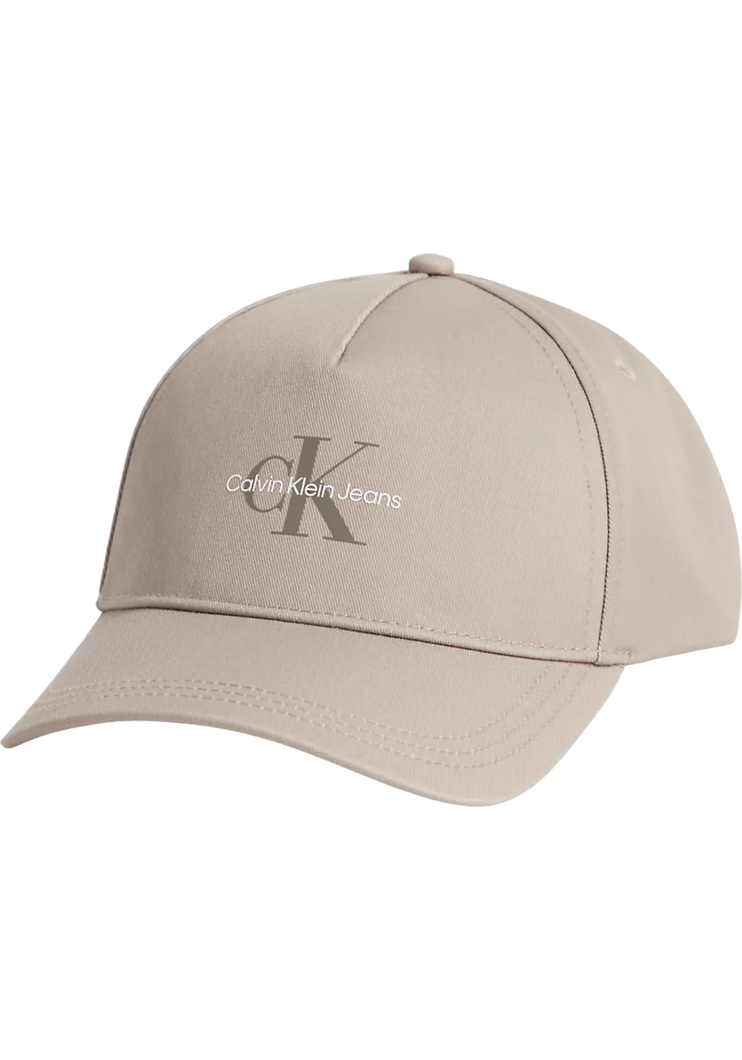 Calvin Klein pet, monologo print cap, beige