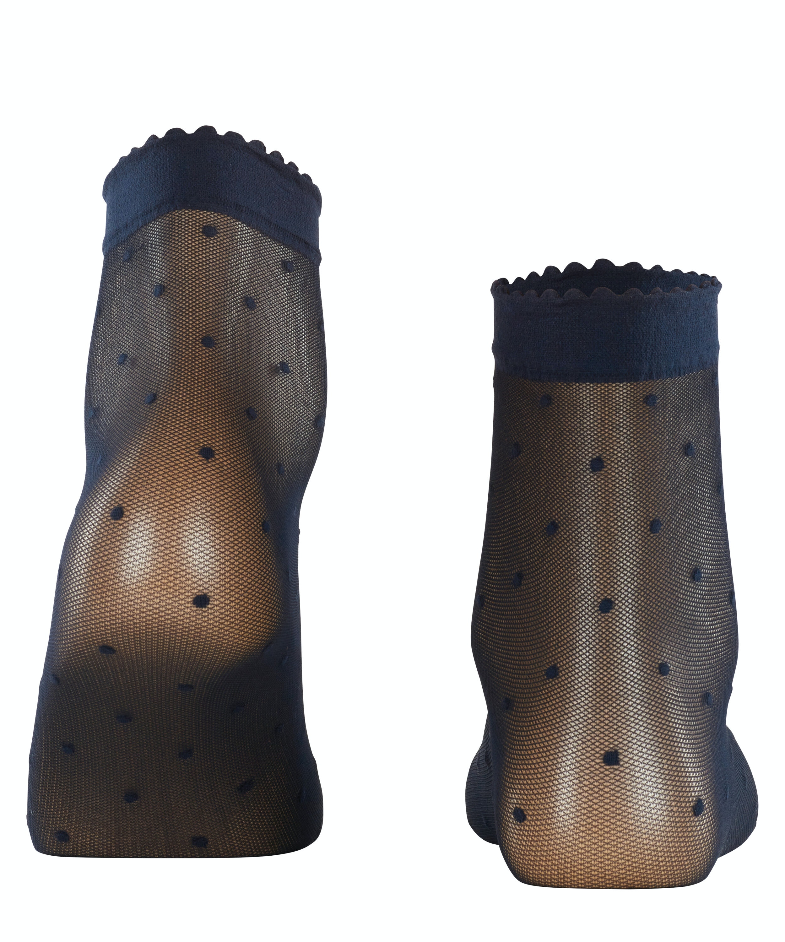 FALKE Dot 15 DEN dames sokjes, marine blauw (marine)