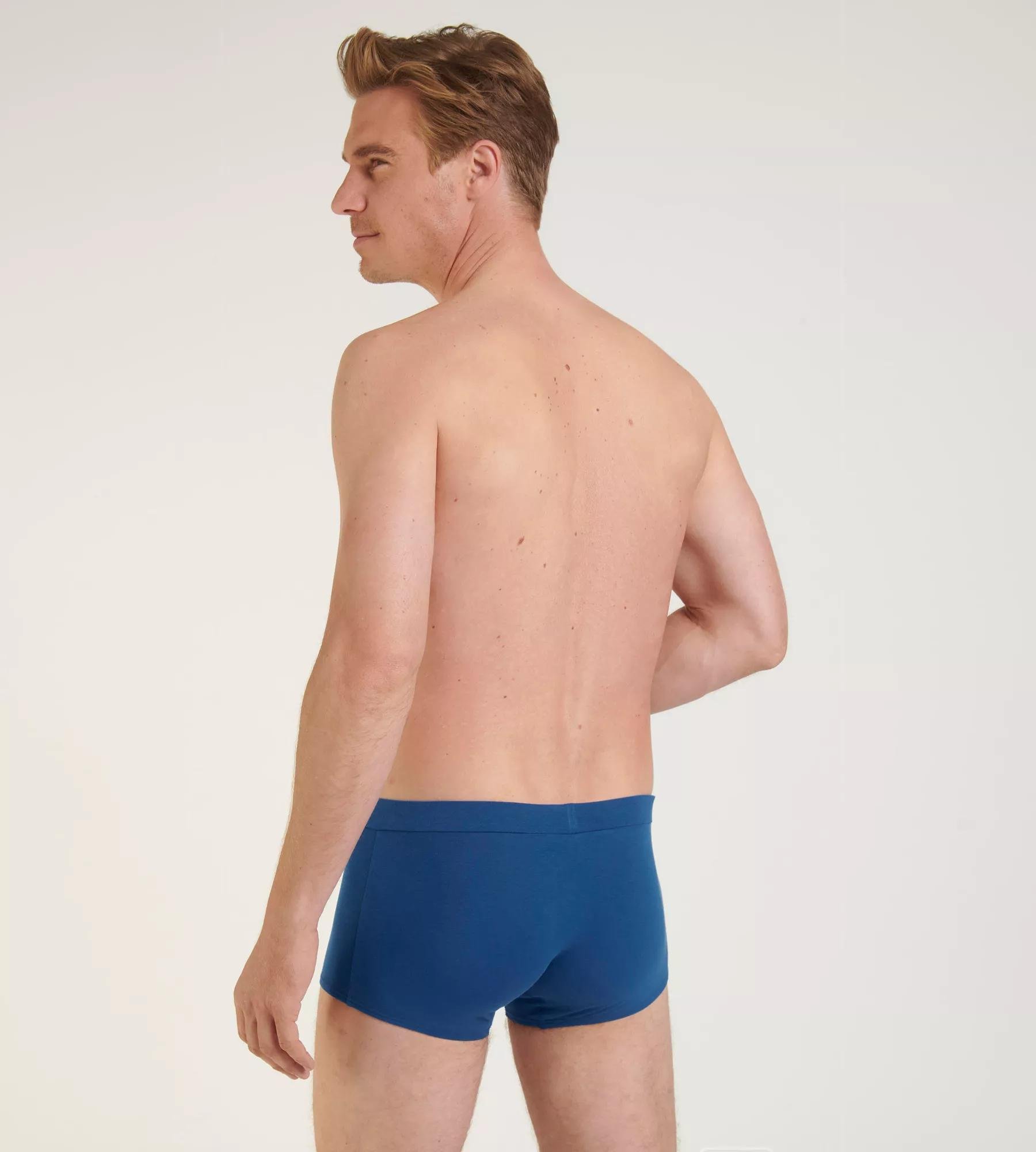 Sloggi Men GO Natural Hipster, heren boxershort korte pijp (2-pack), kobalt- en donkerblauw