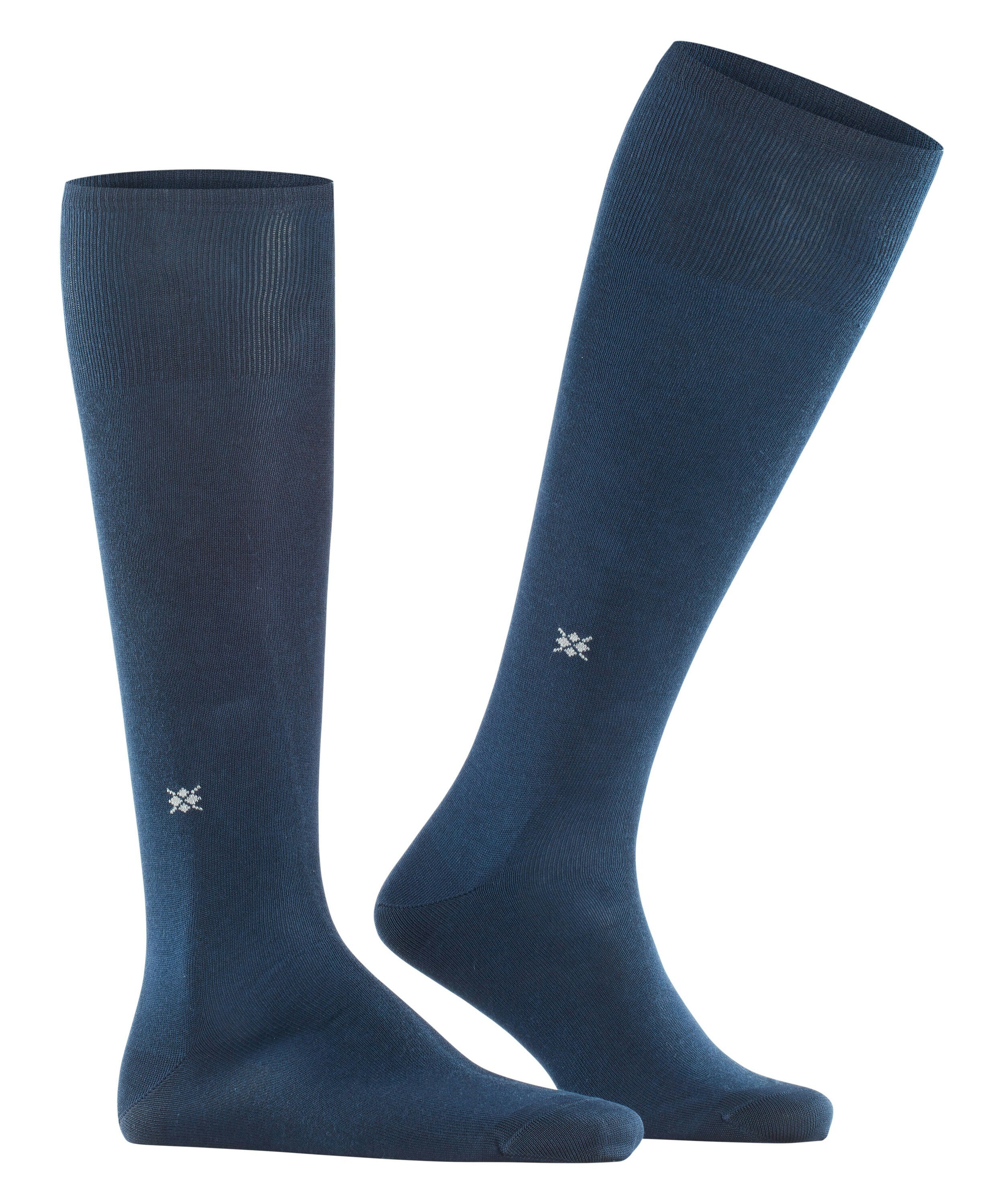 Burlington Dublin heren kniekousen, blauw (marine)