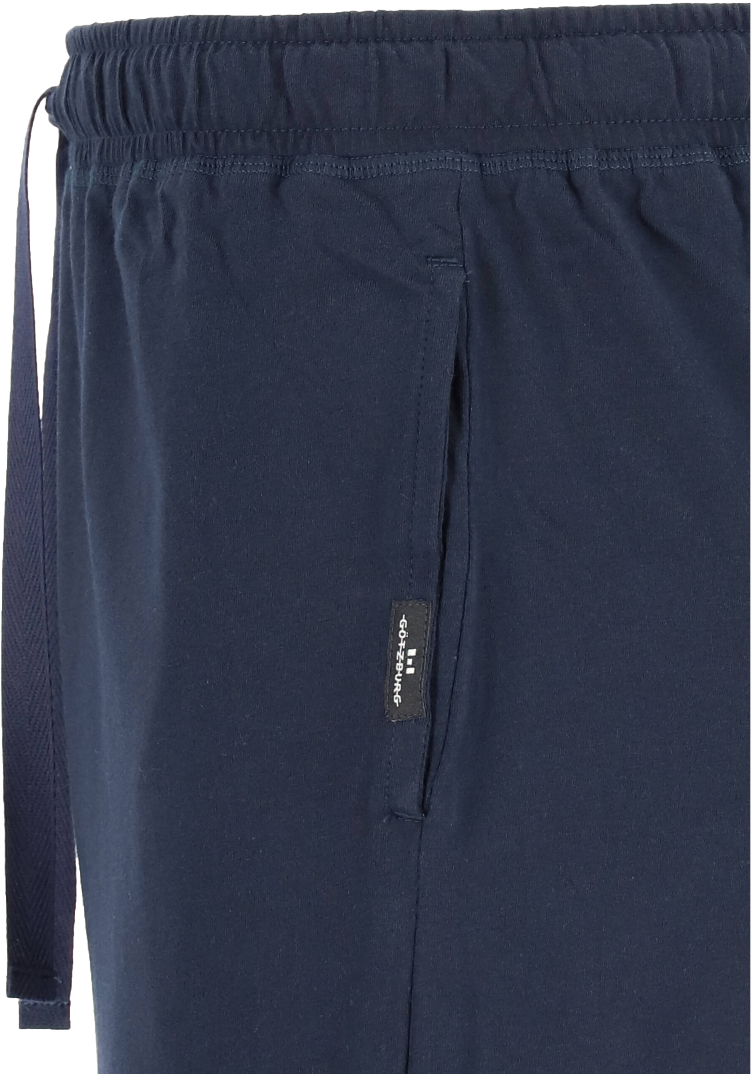 Gotzburg heren lounge broek kort (dun), blauw