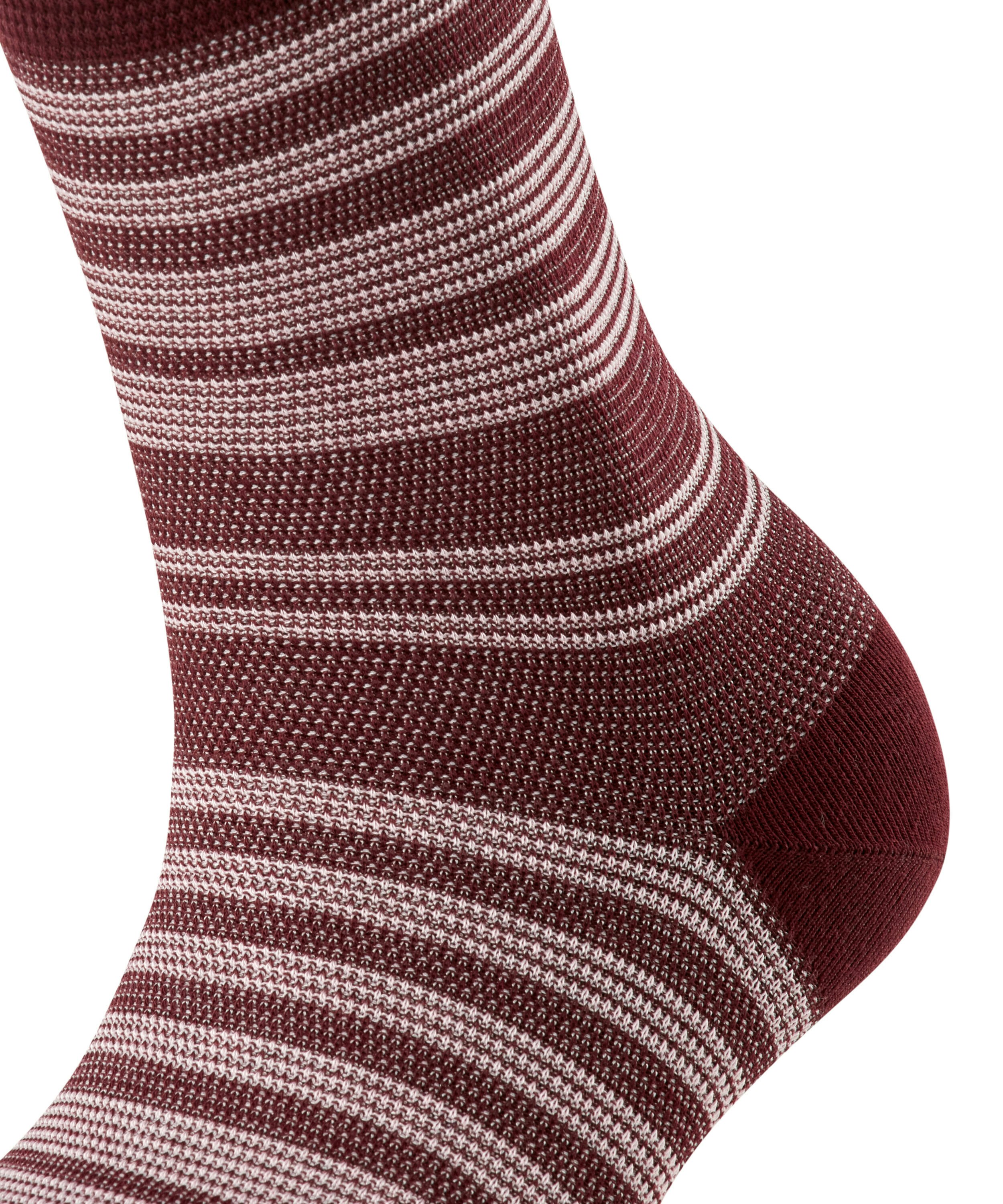 FALKE Sunset Stripe damessokken, rood (claret)