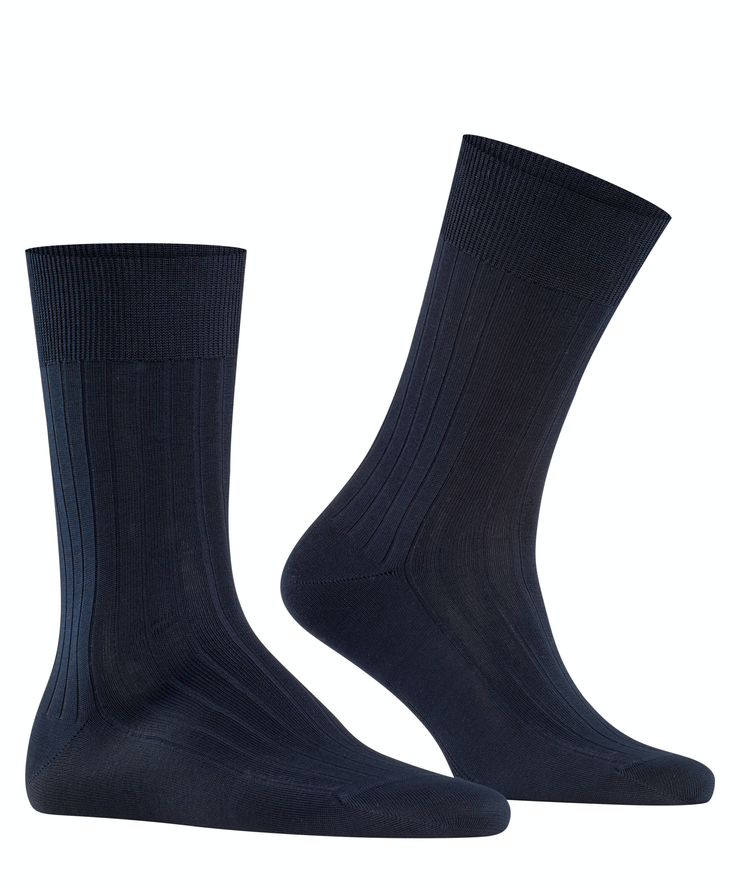 FALKE Milano herensokken, donkerblauw (dark navy)