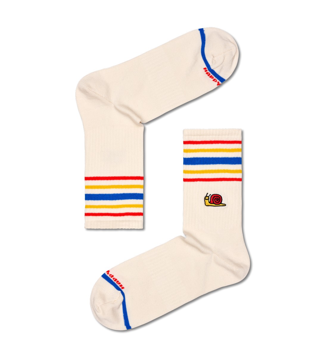 Happy Socks Snail 3/4 Crew Sock, unisex sokken