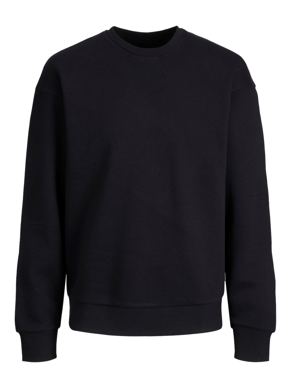 JACK & JONES Star basic sweat crew neck regular fit, heren sweatshirt katoenmengsel met O-hals, zwart