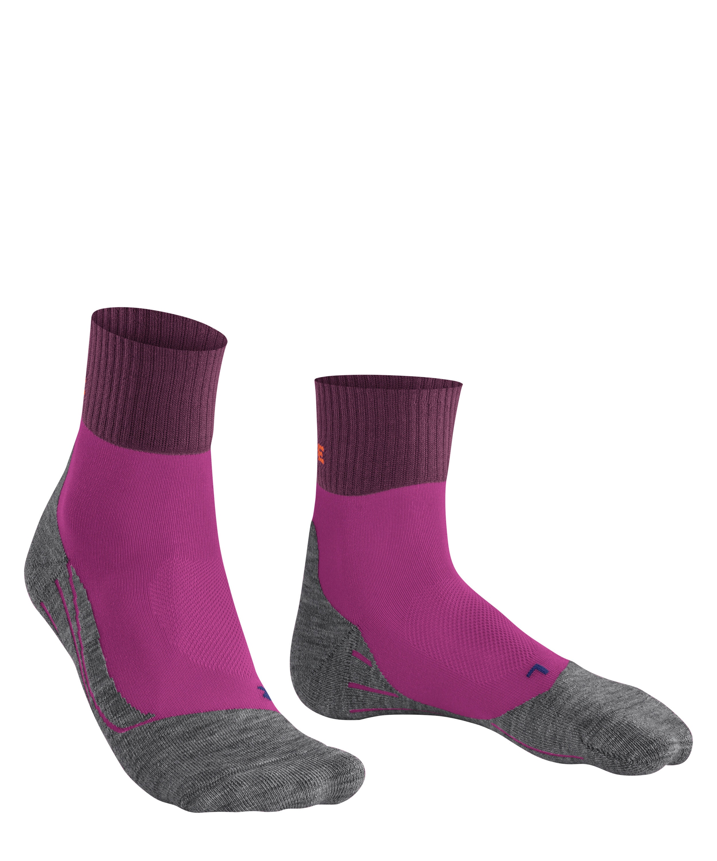 FALKE TK2 Explore Cool Short dames trekking sokken kort, lichtpaars (radiant orchid)